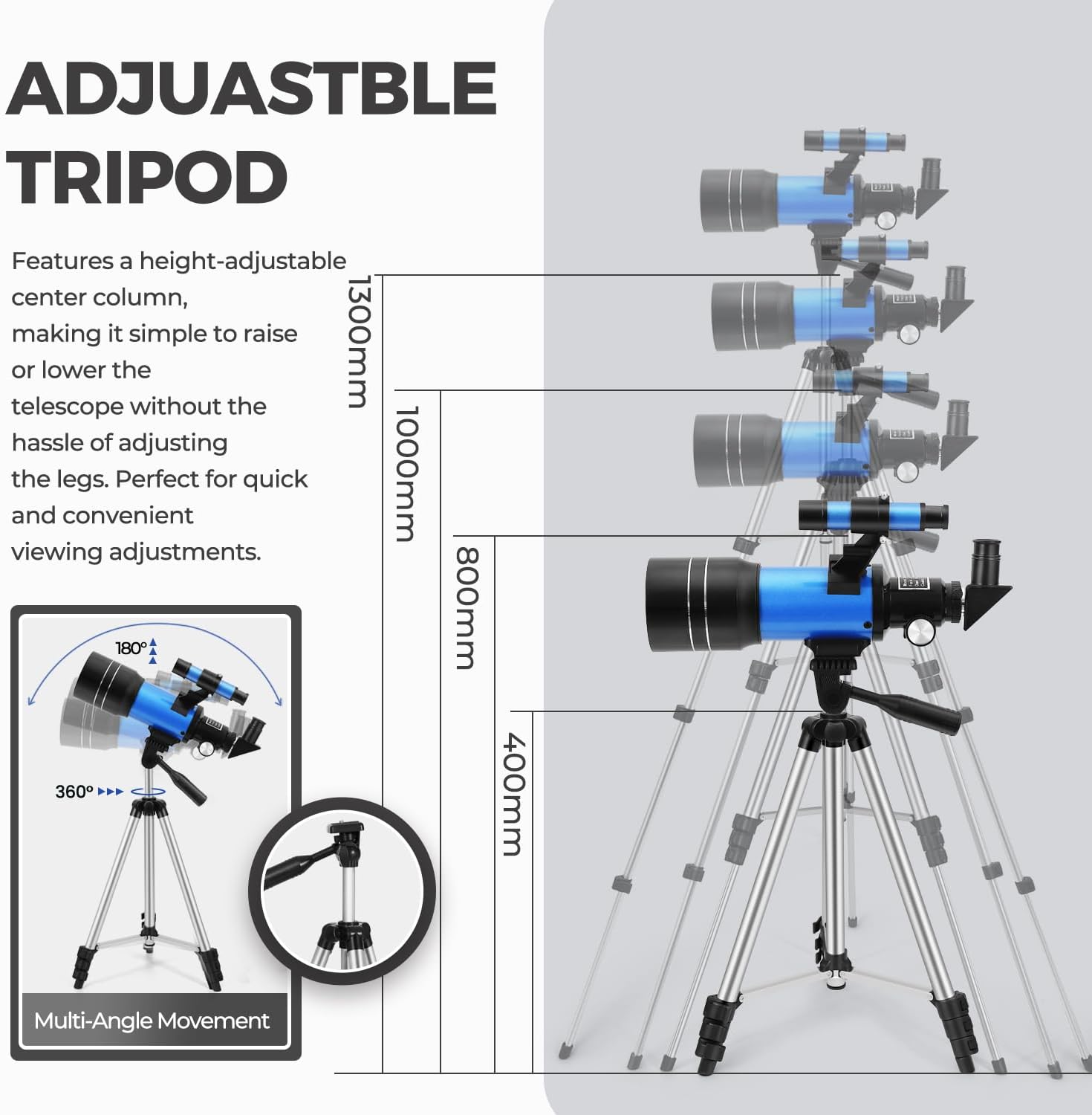 ESAKO Telescope for Kids and Beginners with 3 Eyepieces