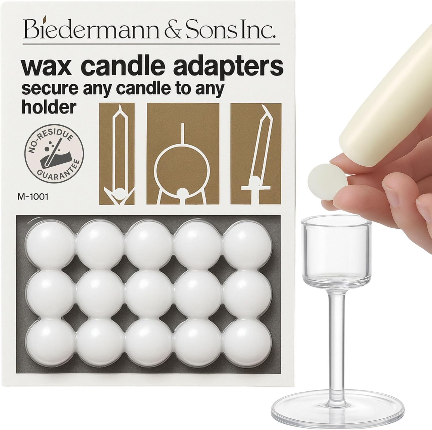 Biedermann Sons Reusable Secure-Hold Wax Dots Set of 30