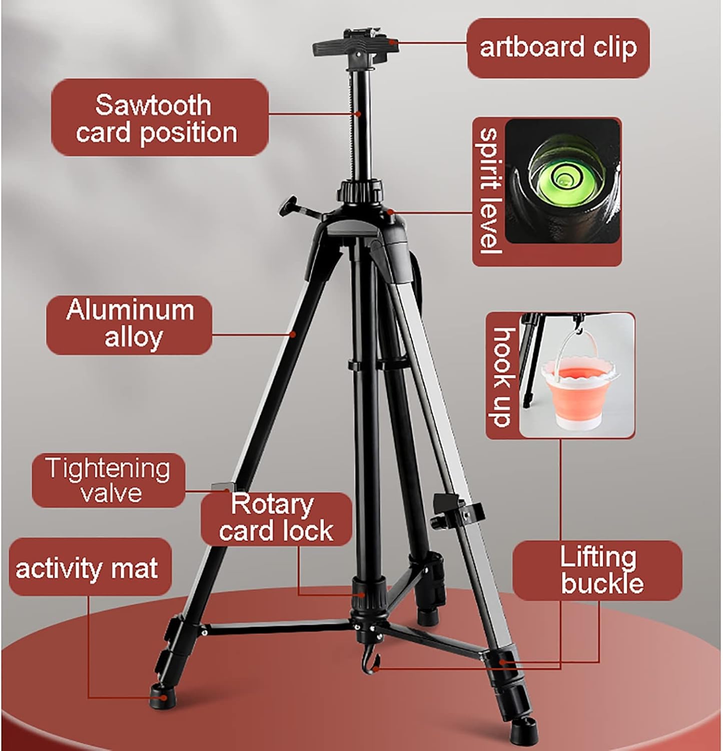 Strong and Durable Artist Easel Stand with Carry Bag