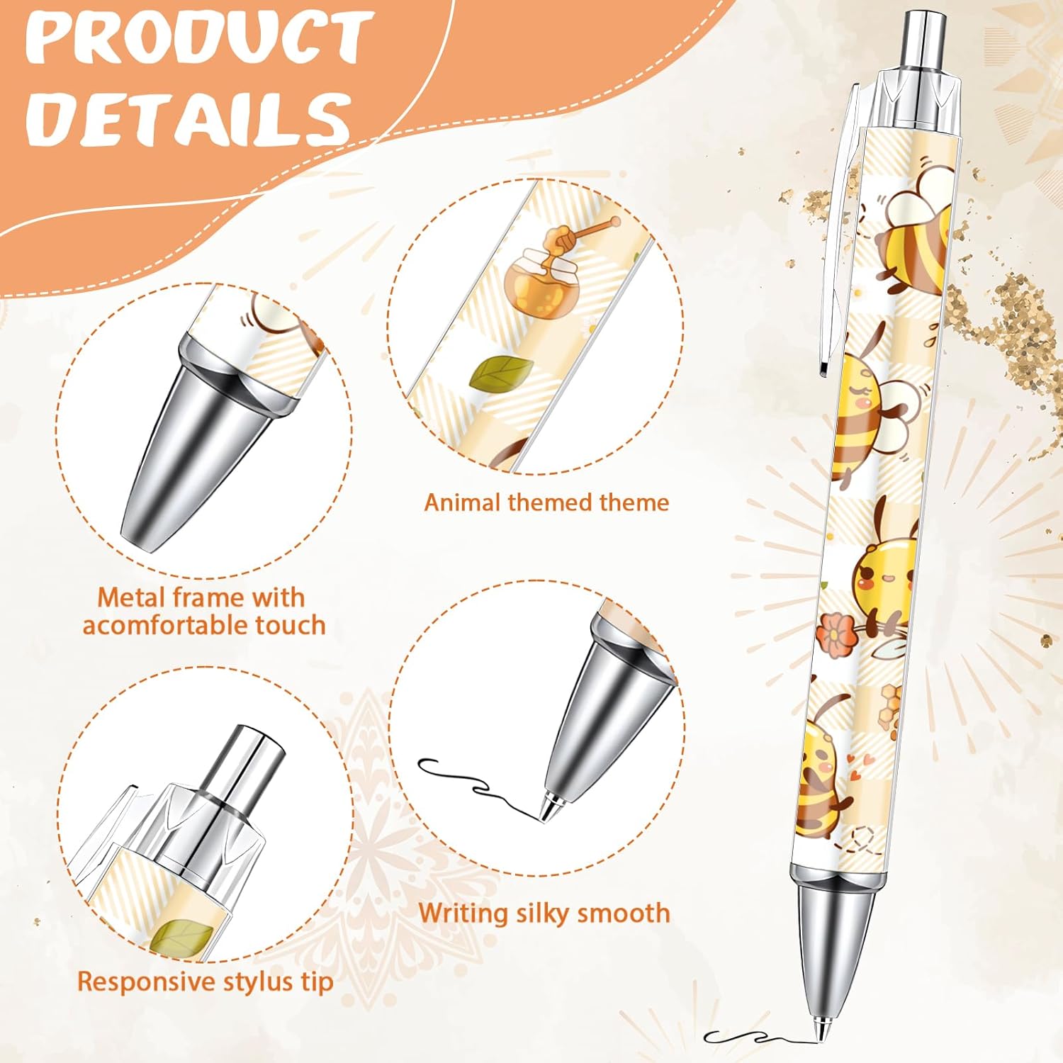 Animal Ballpoint Pens Gift Set - 24PCS Cartoon Animal Pens