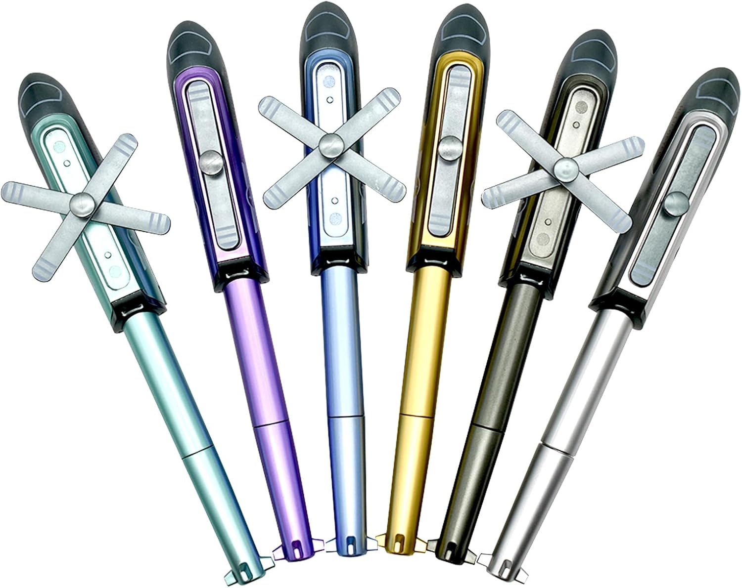 6 PCS Novelty Airplane Gel Pens with 12 Refills
