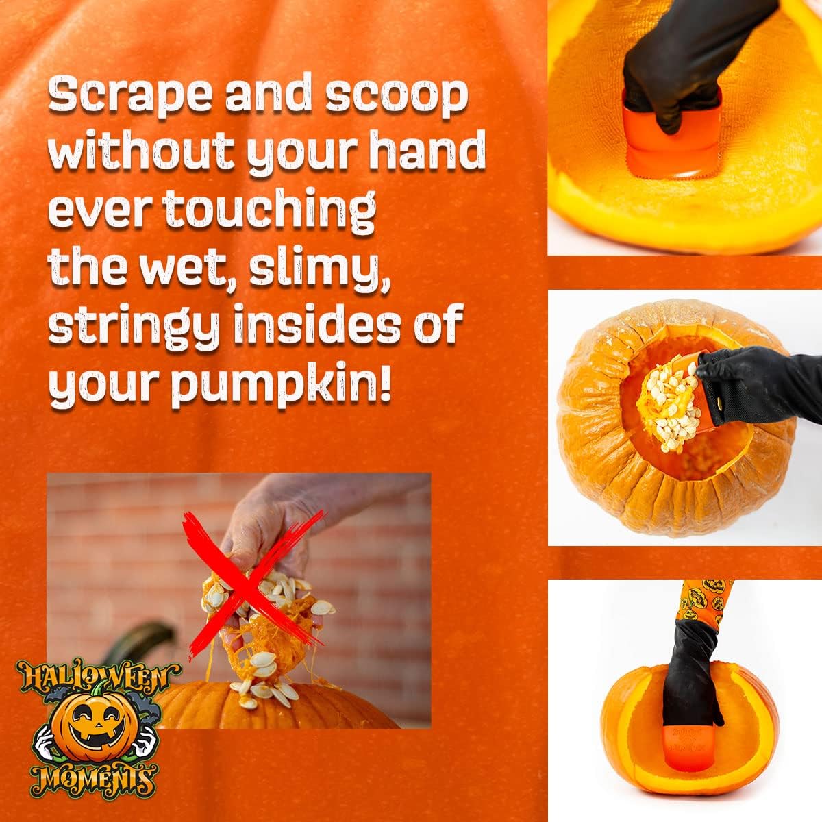 Pumpkin Scraper Glove Mess Free Carving Kit for Adults