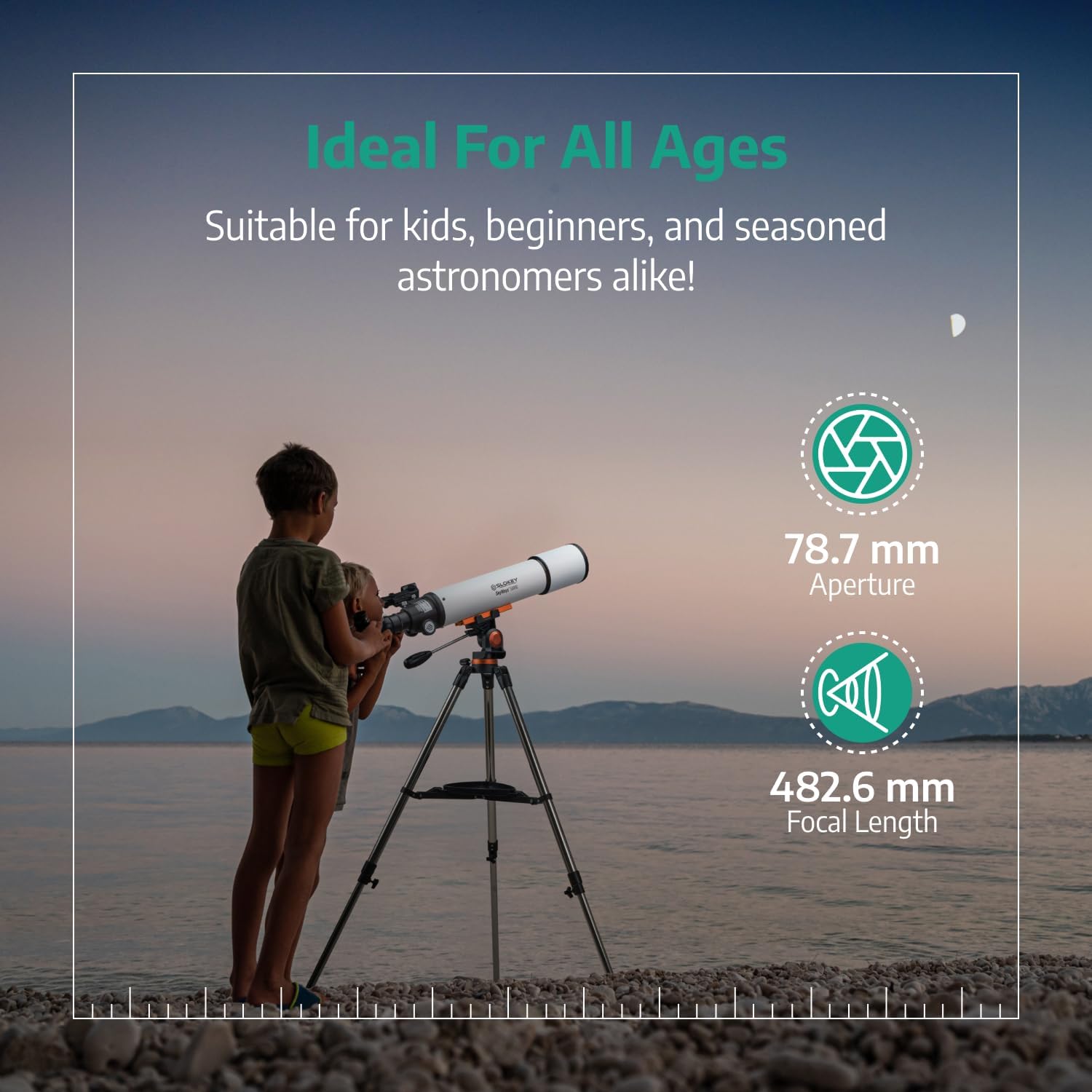 Slokey Discover The World Telescope for Astronomy for Adult Beginners