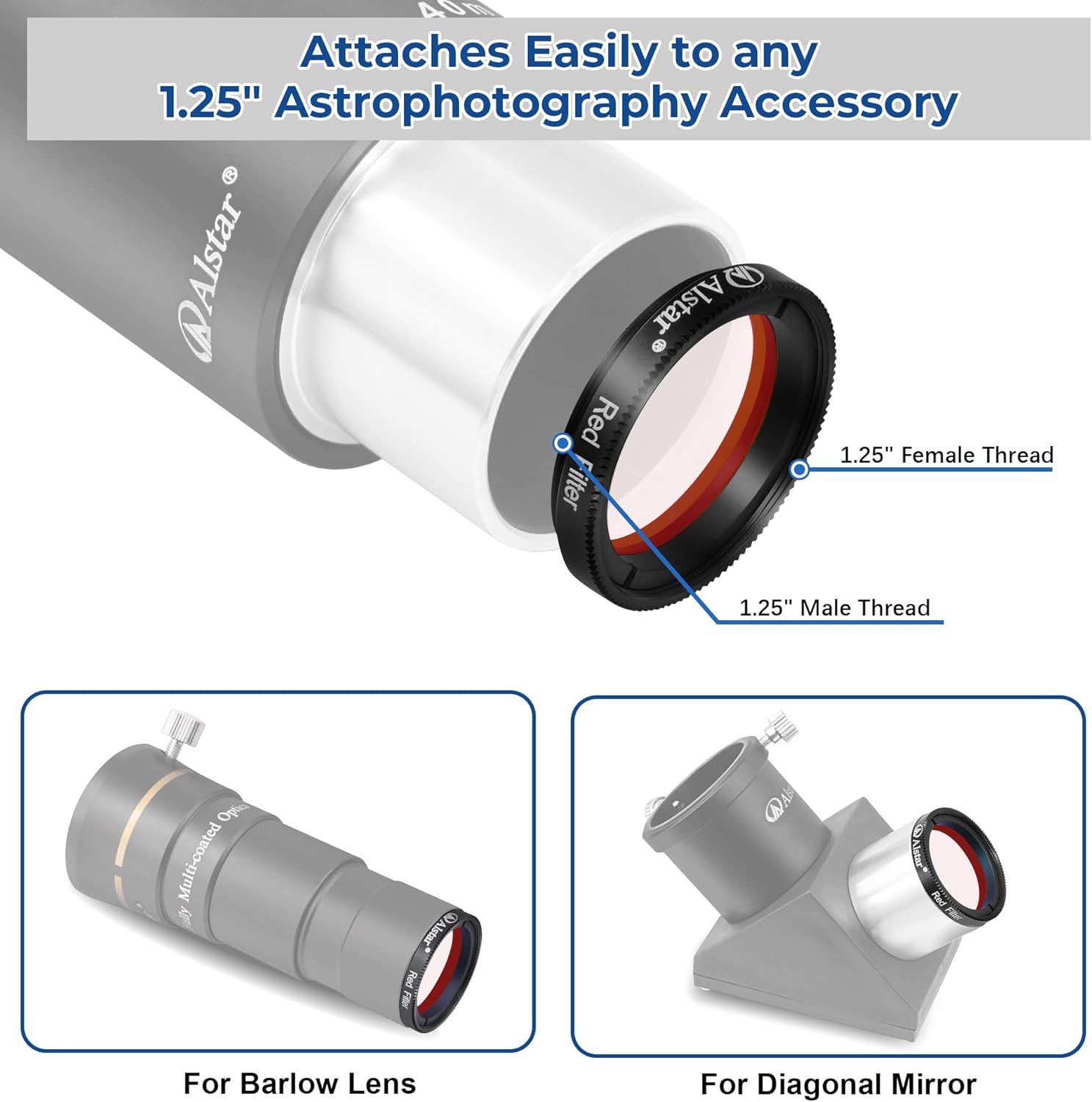 Alstar Deluxe LRGB Telescope Filter Set