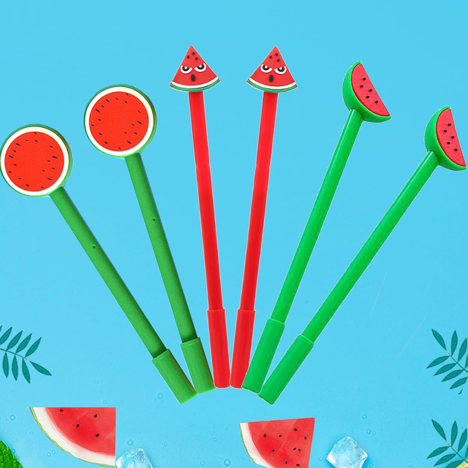 30 Pcs Cute Watermelon Gel Pens for Kids