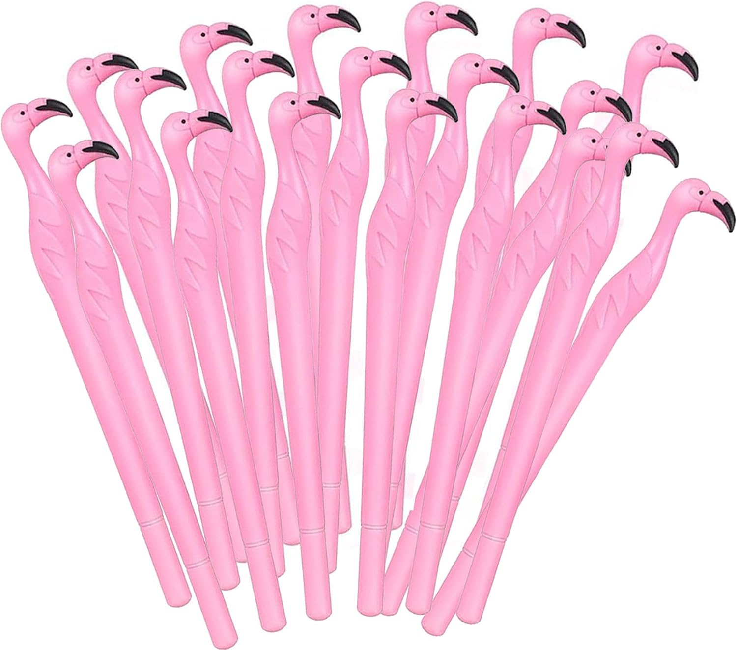 20pcs Flamingo Gel Ink Pens Black Ink for Office School Home Gifts
