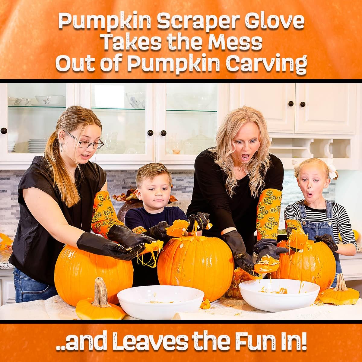 Pumpkin Scraper Glove Mess Free Carving Kit for Adults