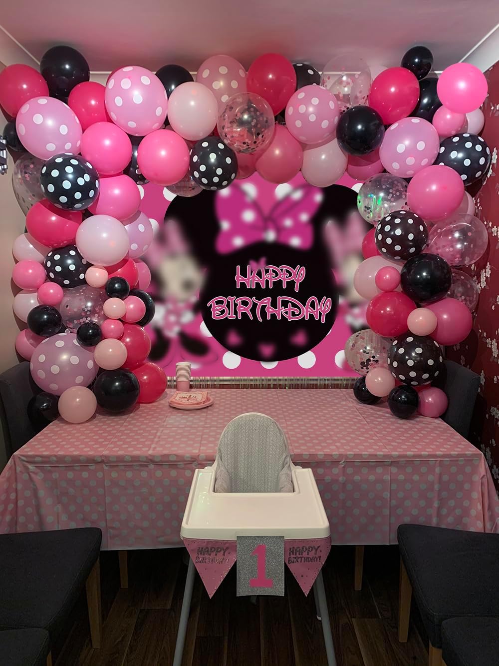 BWW Cartoon Mouse Baby Shower Backdrop 7x5ft