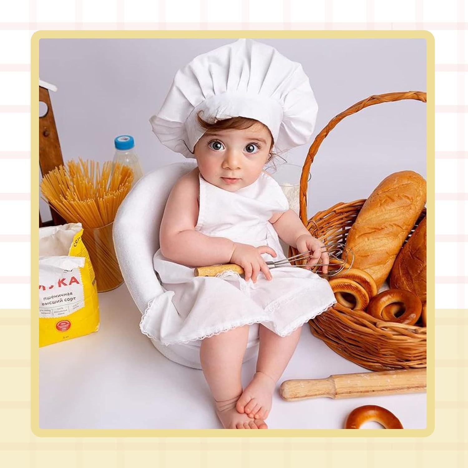 KHC-KHF Baby Chef Costume Outfit Set