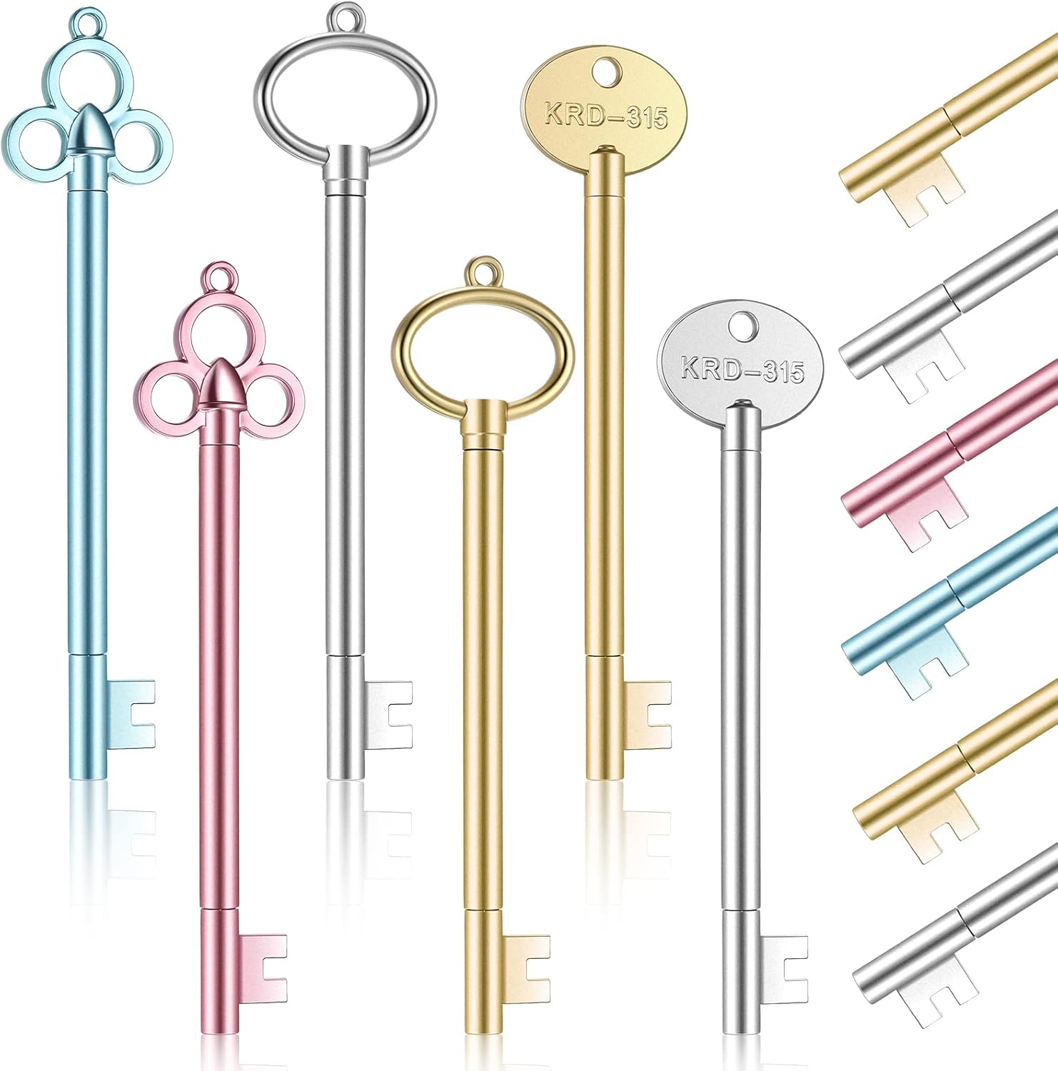 Thenshop 96 Pcs Retro Key Shape Gel Pens