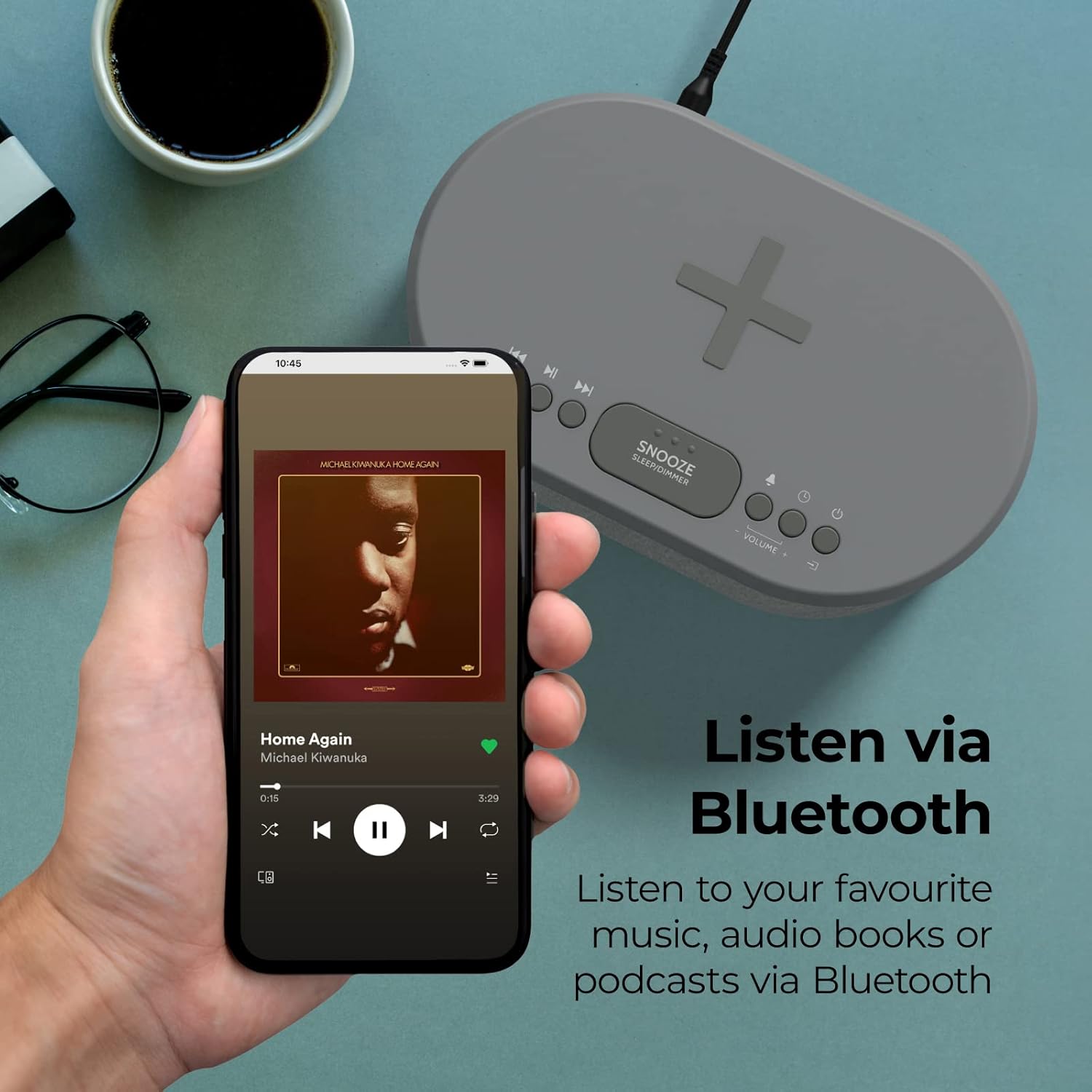 i Box Dawn FM Radio with Bluetooth and Wireless Charging