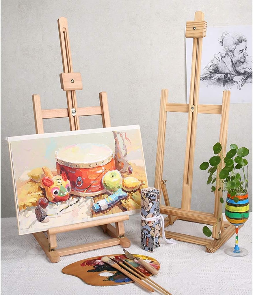 Portable Beech Wood Easel with Adjustable Height