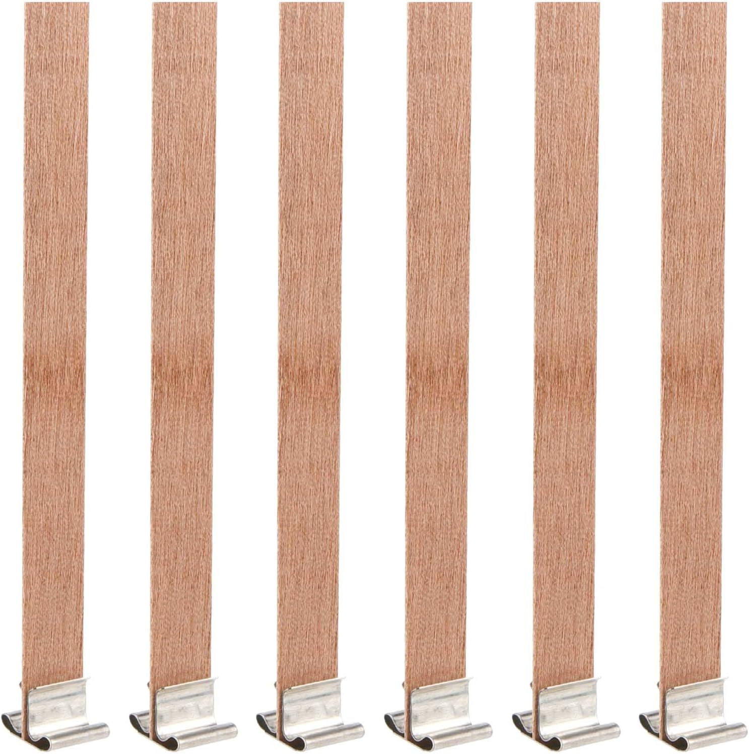 400 Pcs Wooden Candle Wicks with Iron Stand for DIY Candles