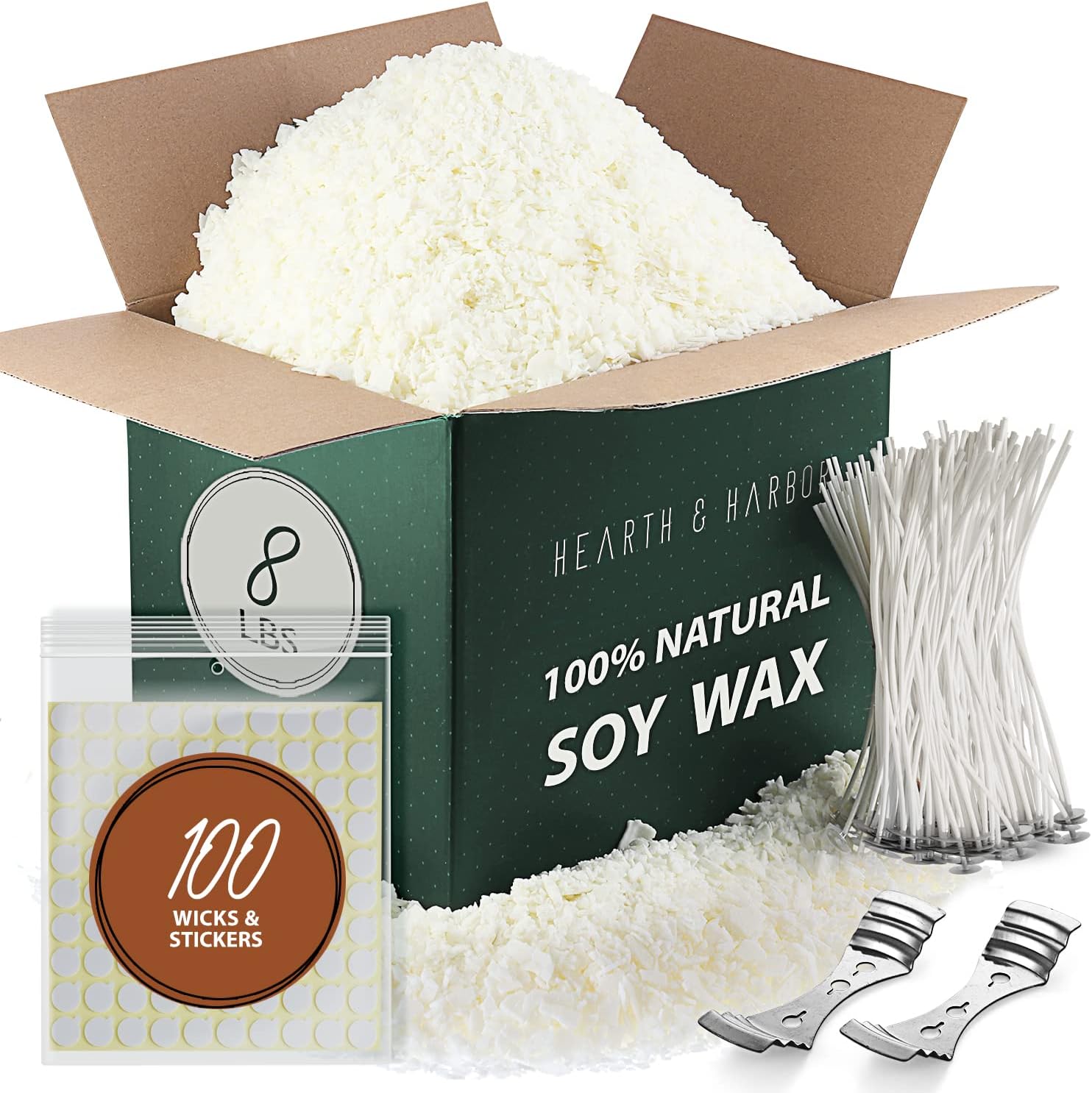 Hearth Harbor Soy Candle Wax Kit 8 lb Bag