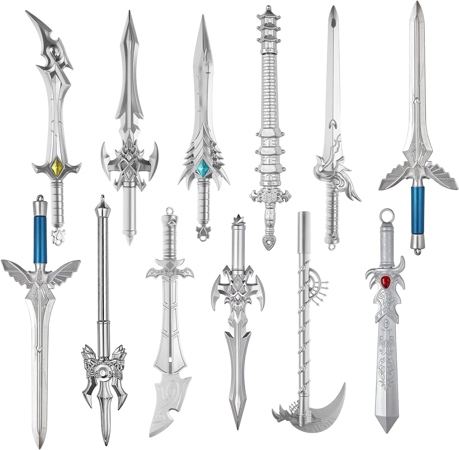 Zonon 12 Pack Sword Shape Gel Ink Pens Set