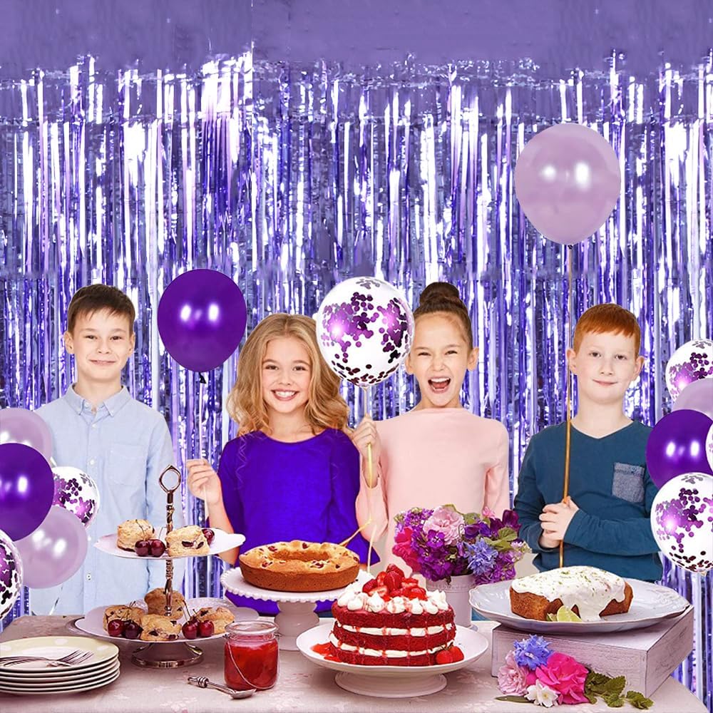 BEISHIDA 2 Pcs Light Purple Lavender Door Streamers