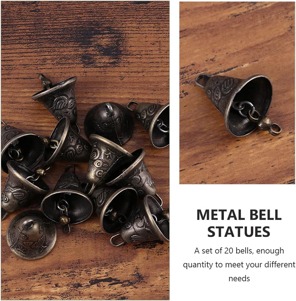 DOITOOL 20PCS Mini Craft Bells for Decorations