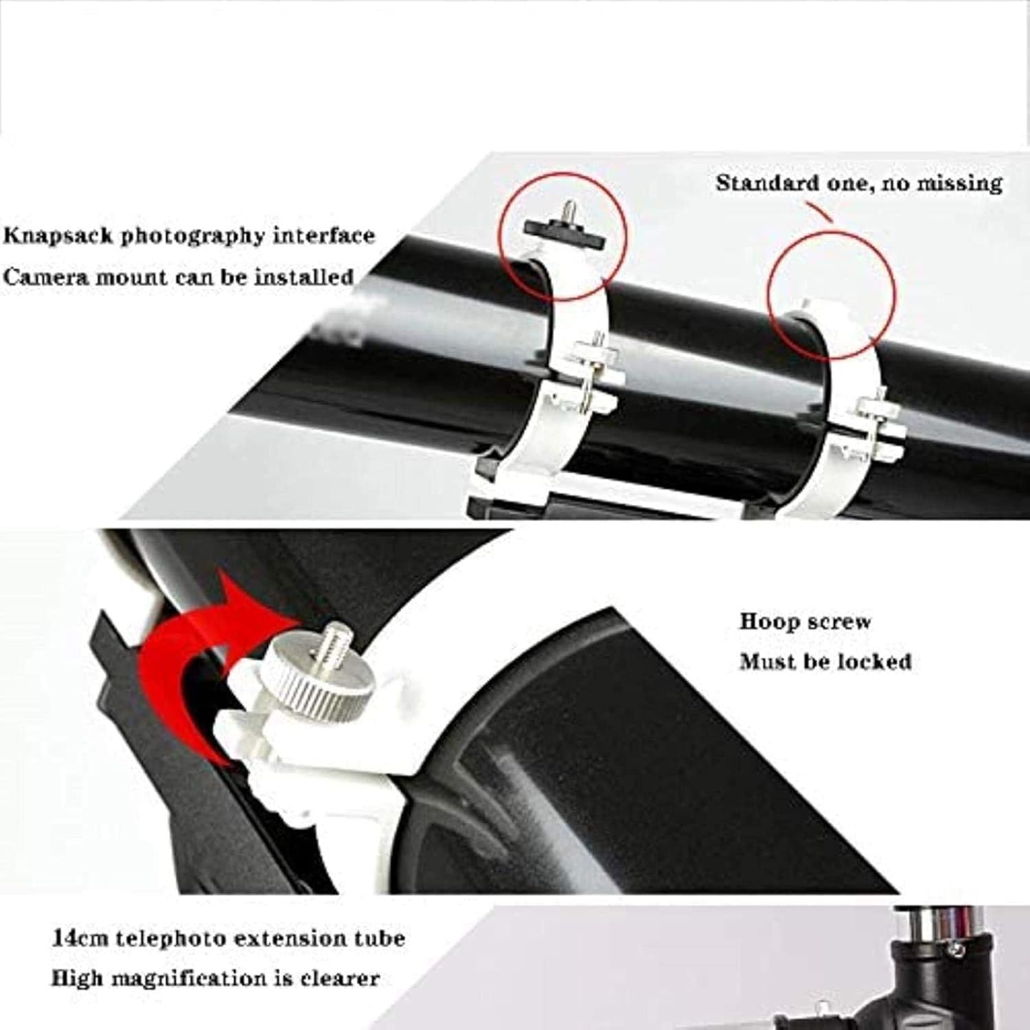 Astronomical Telescope High Definition High Power Stargazing Moon Watching