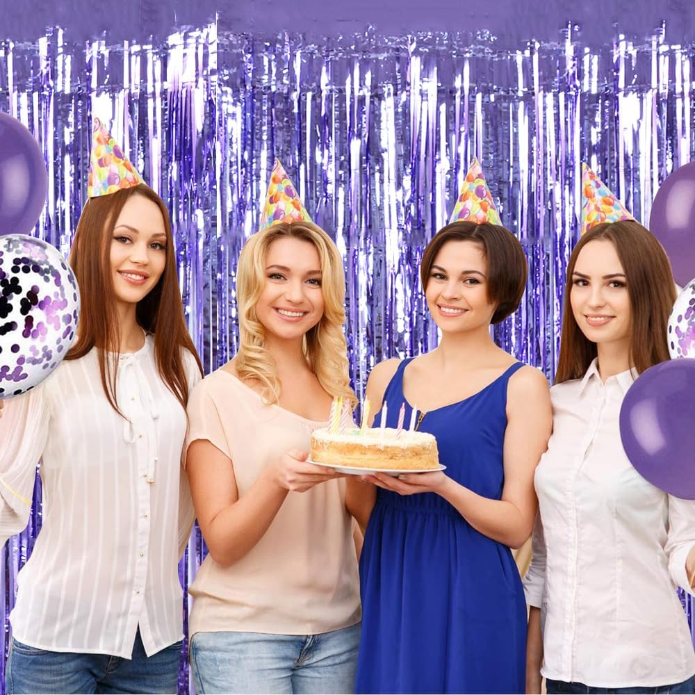 BEISHIDA 2 Pcs Light Purple Lavender Door Streamers