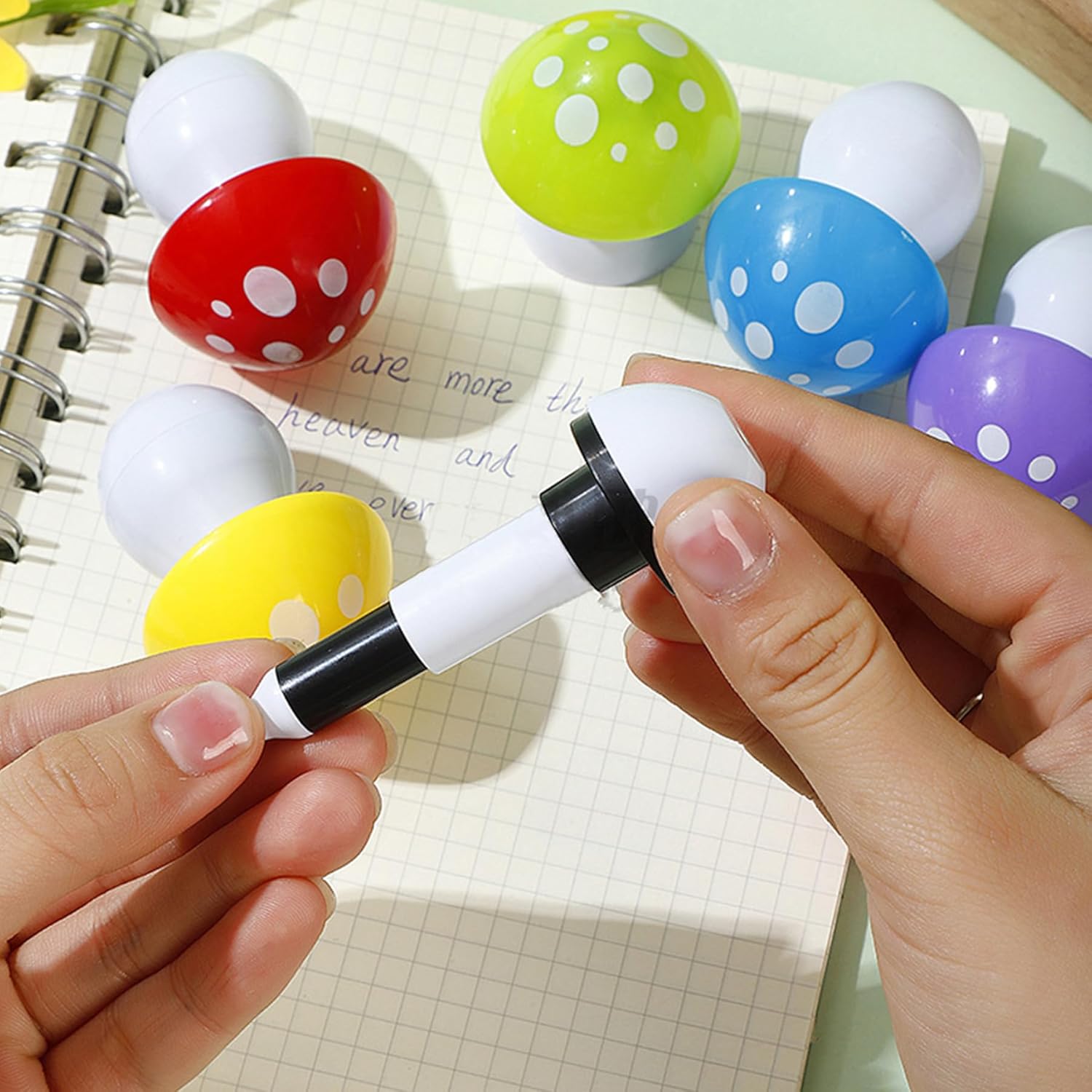 Mushroom Ballpoint Pens Blue Ink 05mm Novelty Cartoons 30 PCS