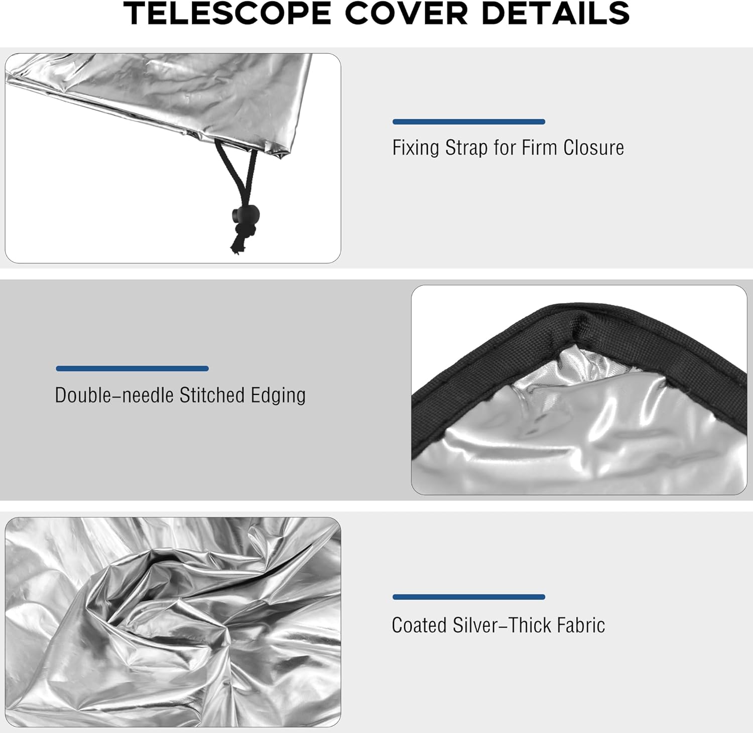 Telescope Cover with Adjustable Drawstring - 376 Inch Diameter