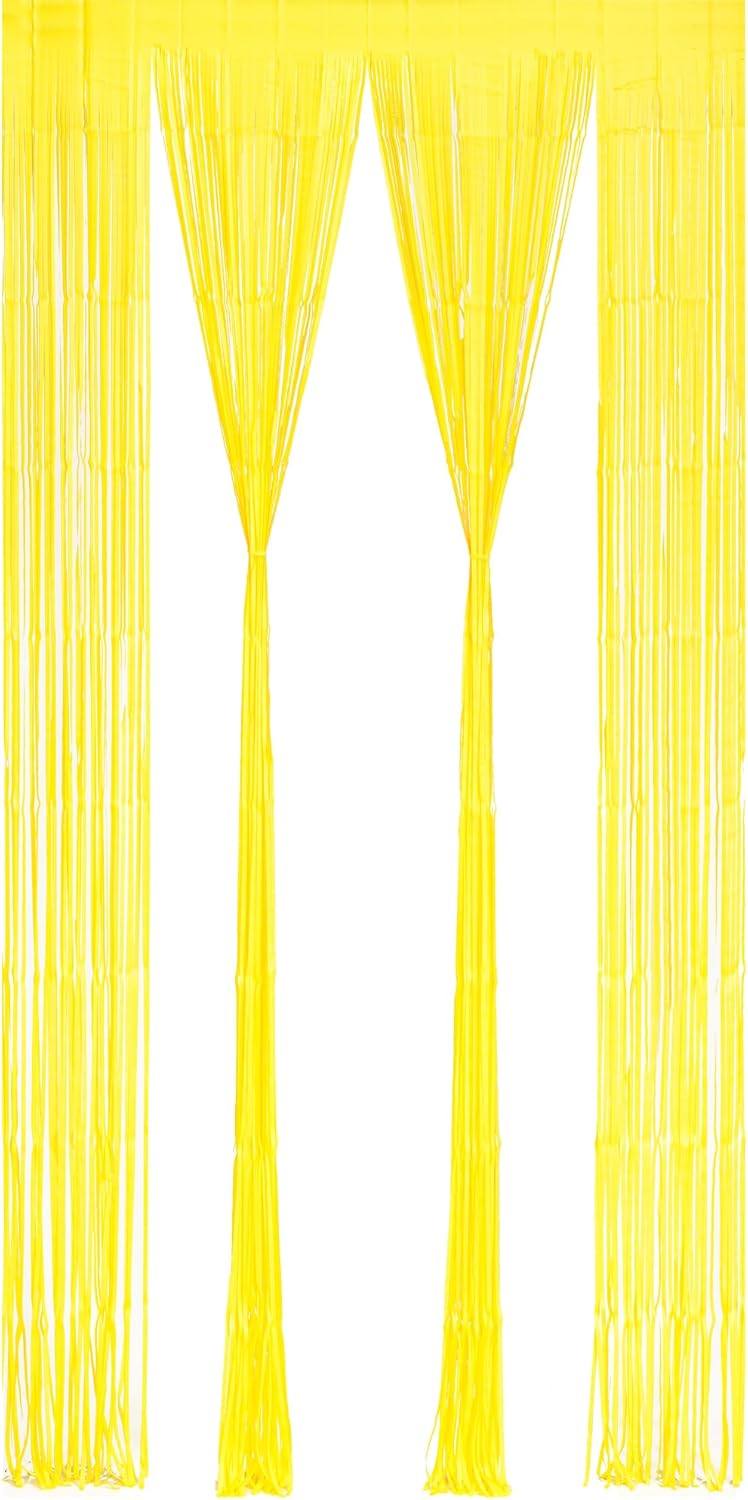 Braveshine Foil Fringe Curtain Backdrop 2 Pack