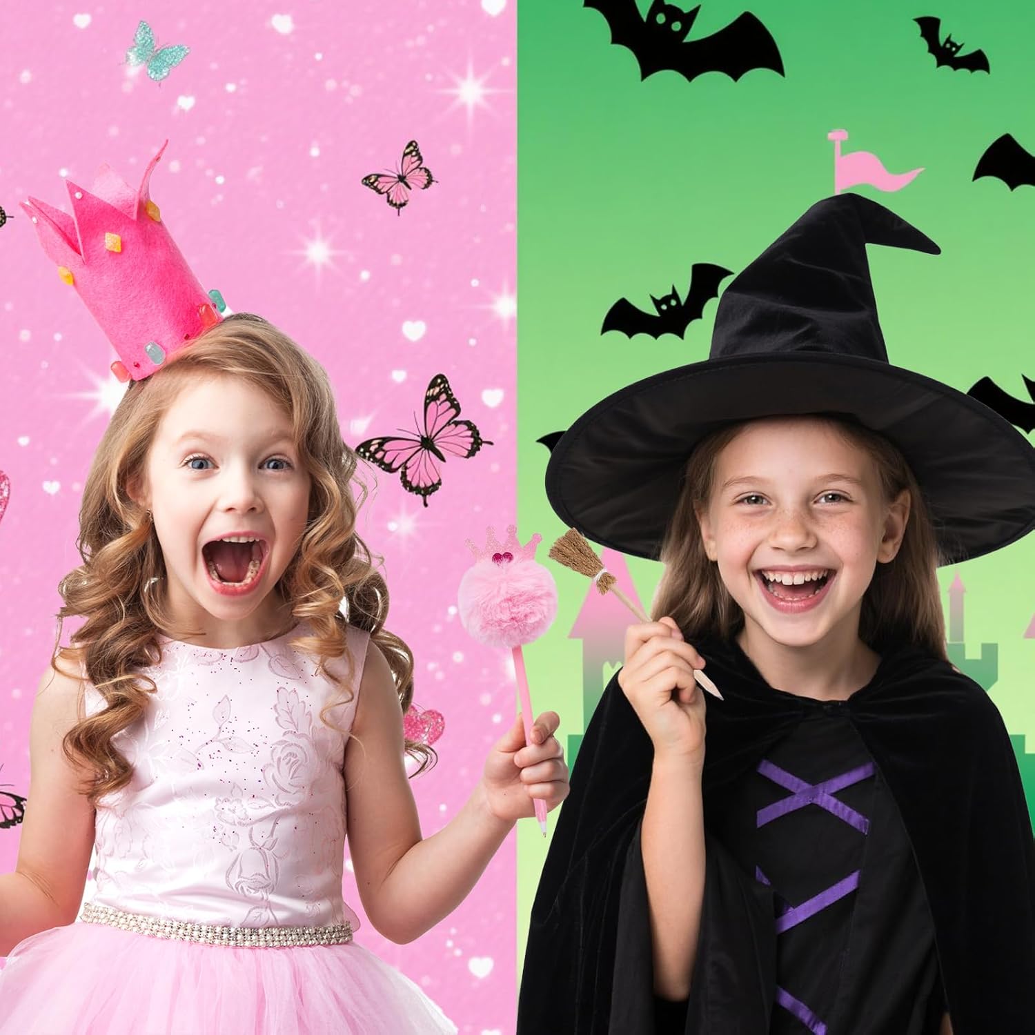 24 Piece Witch Party Favors Halloween Decor Pens Set