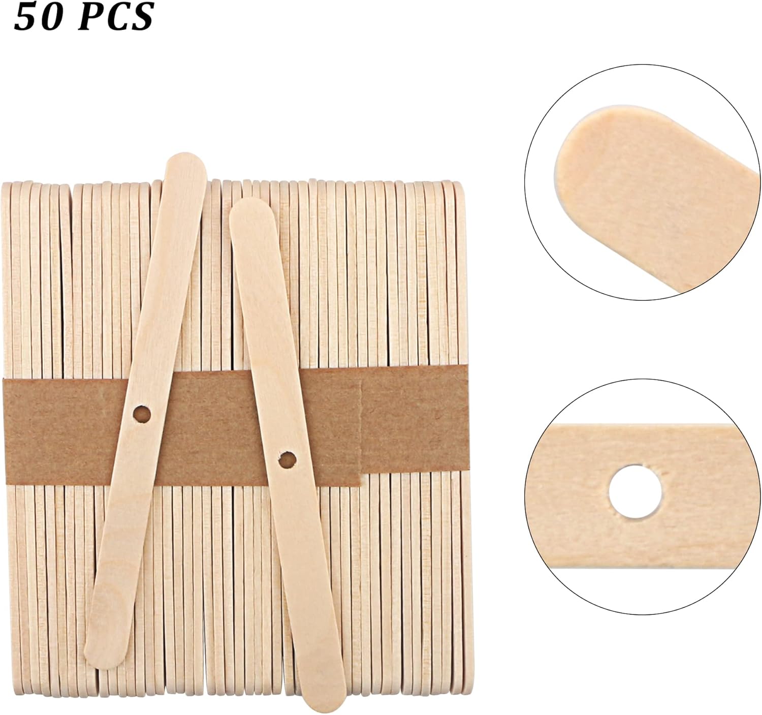 MILIVIXAY 100PCS 10 Inch Hemp Candle Wicks with Tabs and Stickers