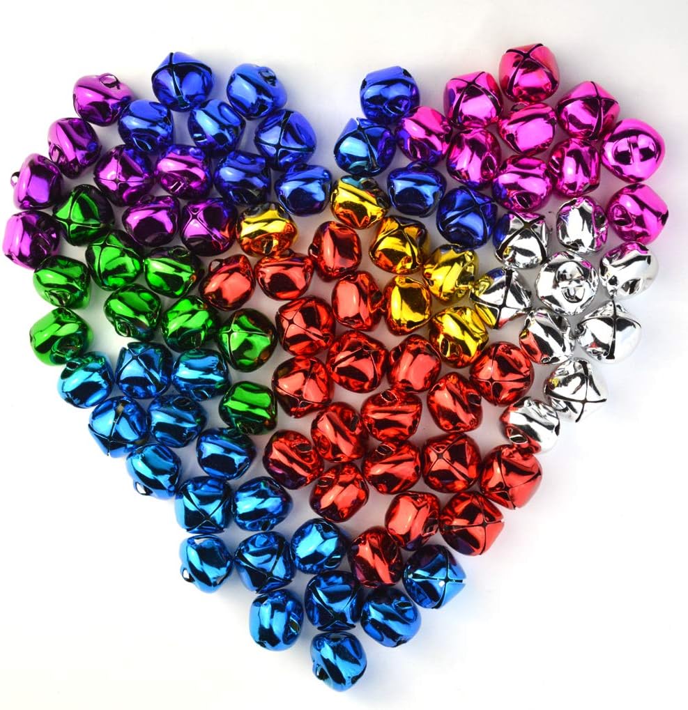 100pcs Jingle Bells for Christmas Party Festival Decor