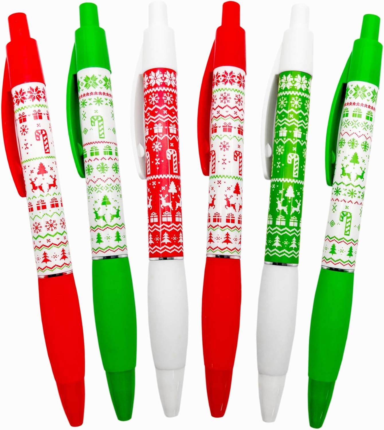 Holiday Smens Candy Cane Scented Gel Ink Pens 6 Count
