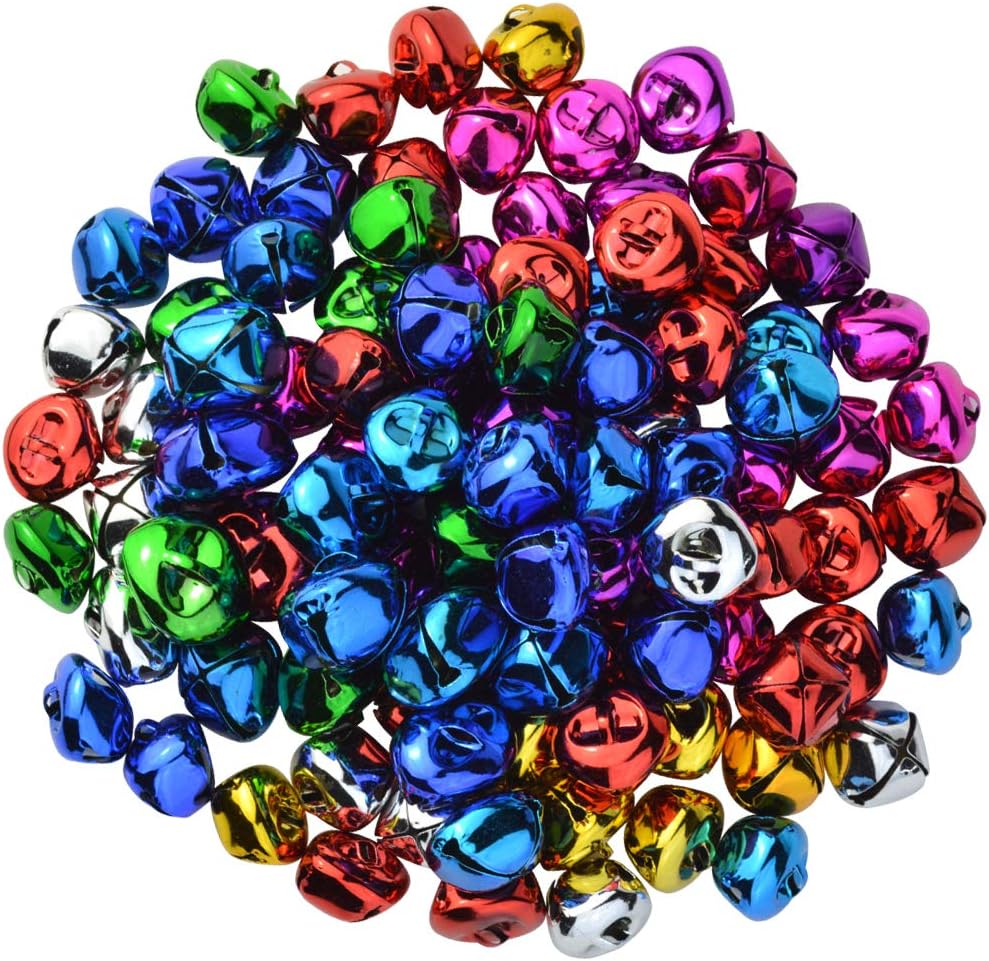 100pcs Jingle Bells for Christmas Party Festival Decor