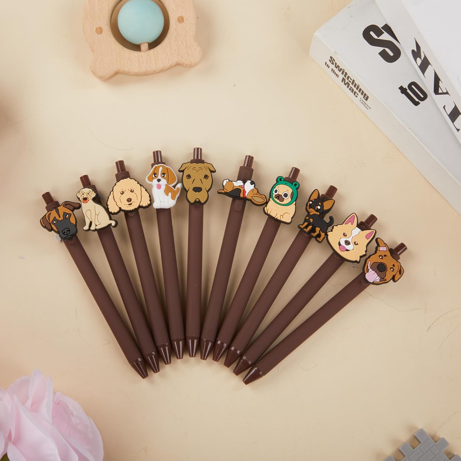 10 Pcs Kawaii Dog Theme Ballpoint Pens