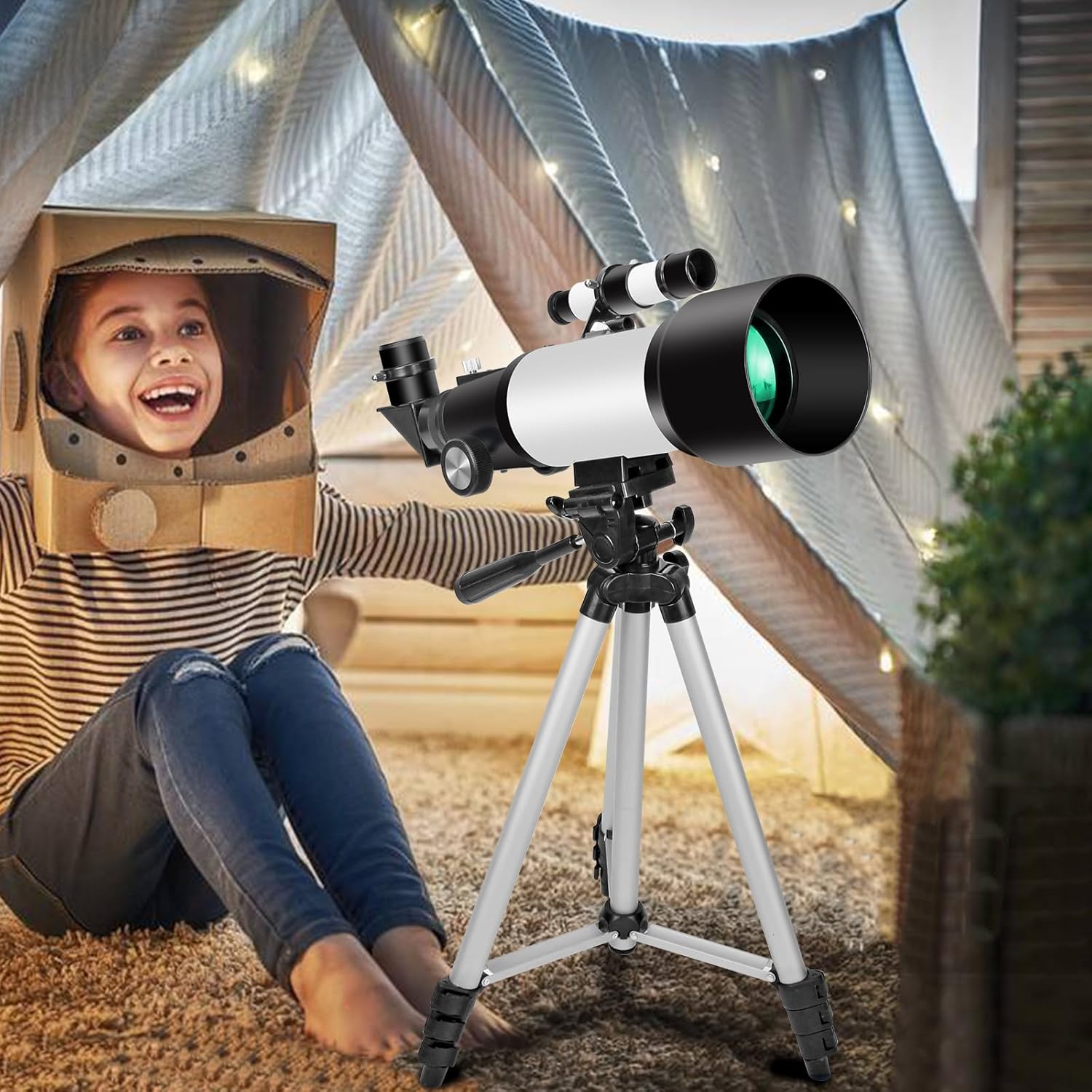 EACONN 70mm Refractor Telescope for Kids and Adults