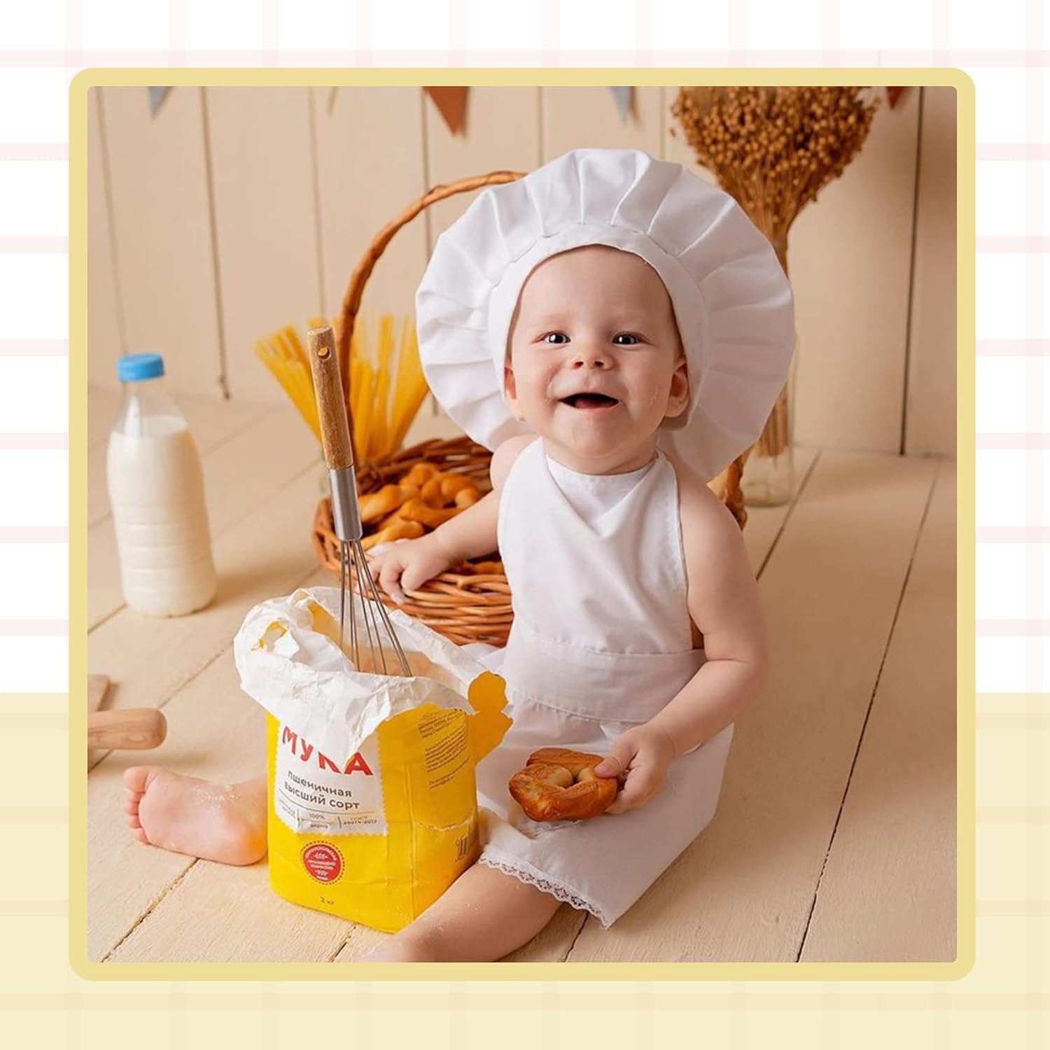 KHC-KHF Baby Chef Costume Outfit Set
