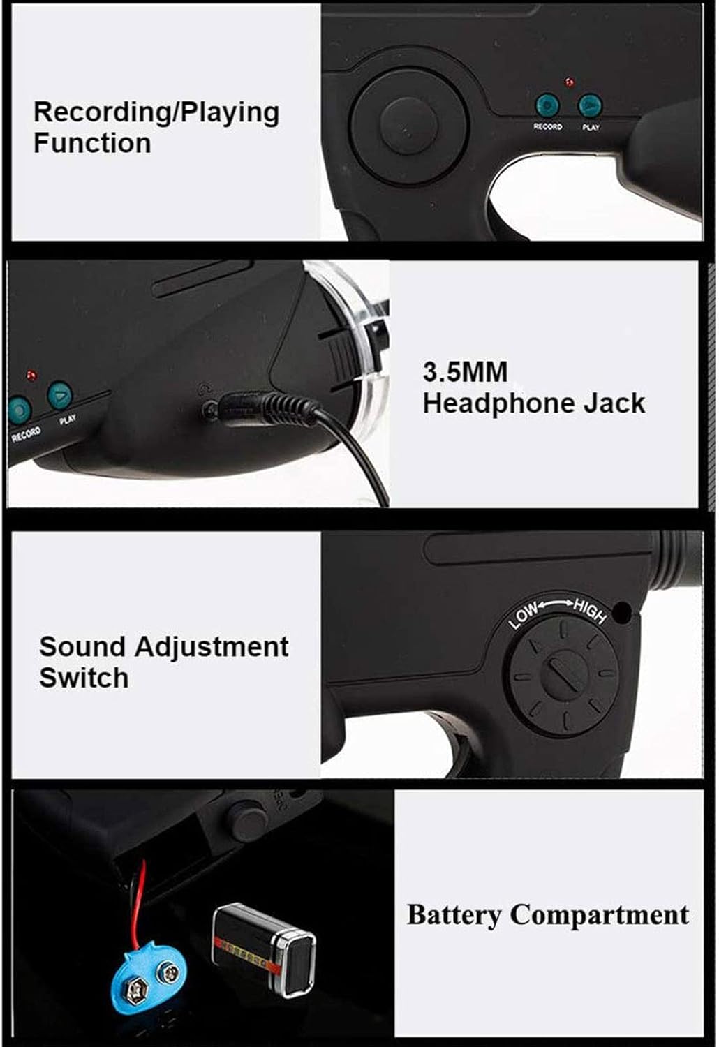 Parabolic Microphone Monocular with Headphones