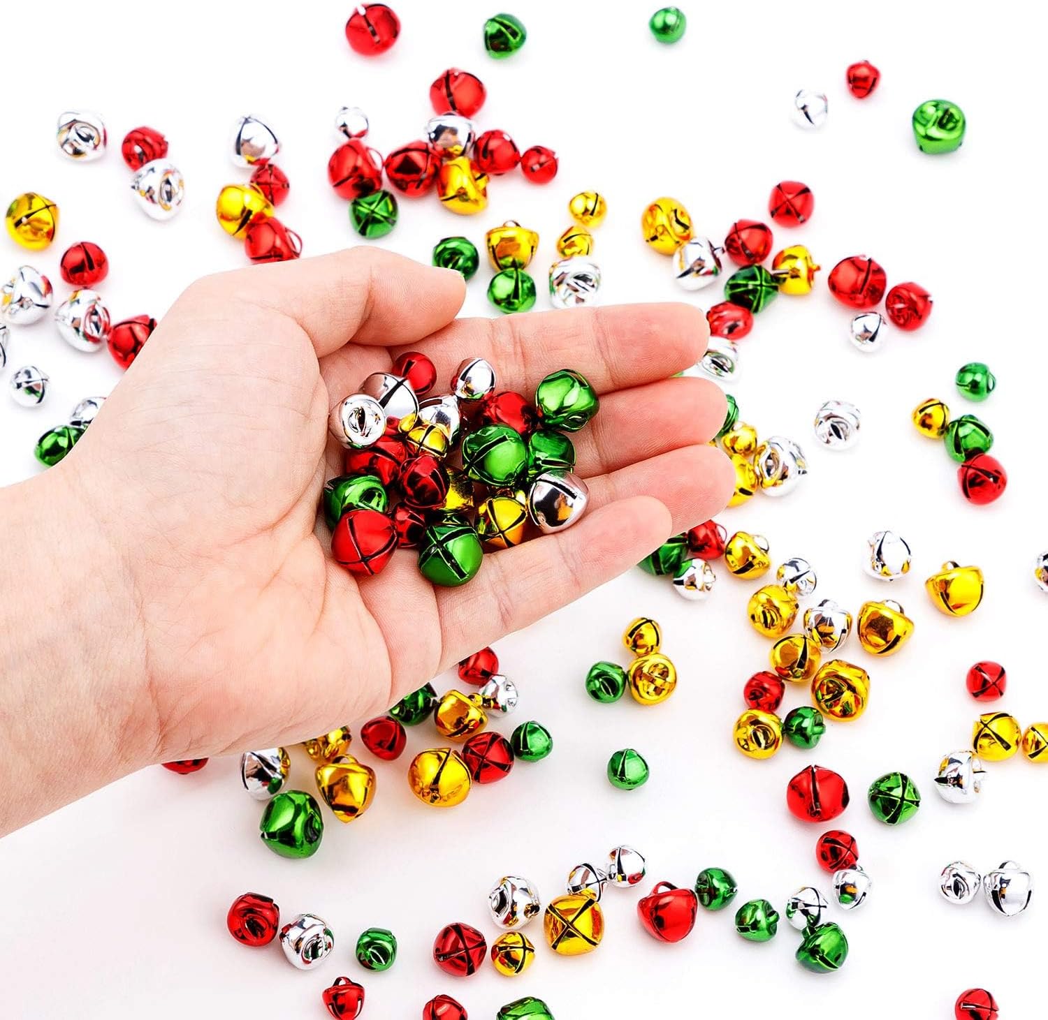 YGAOHF Jingle Bells 200 pcs Colorful Christmas Bells