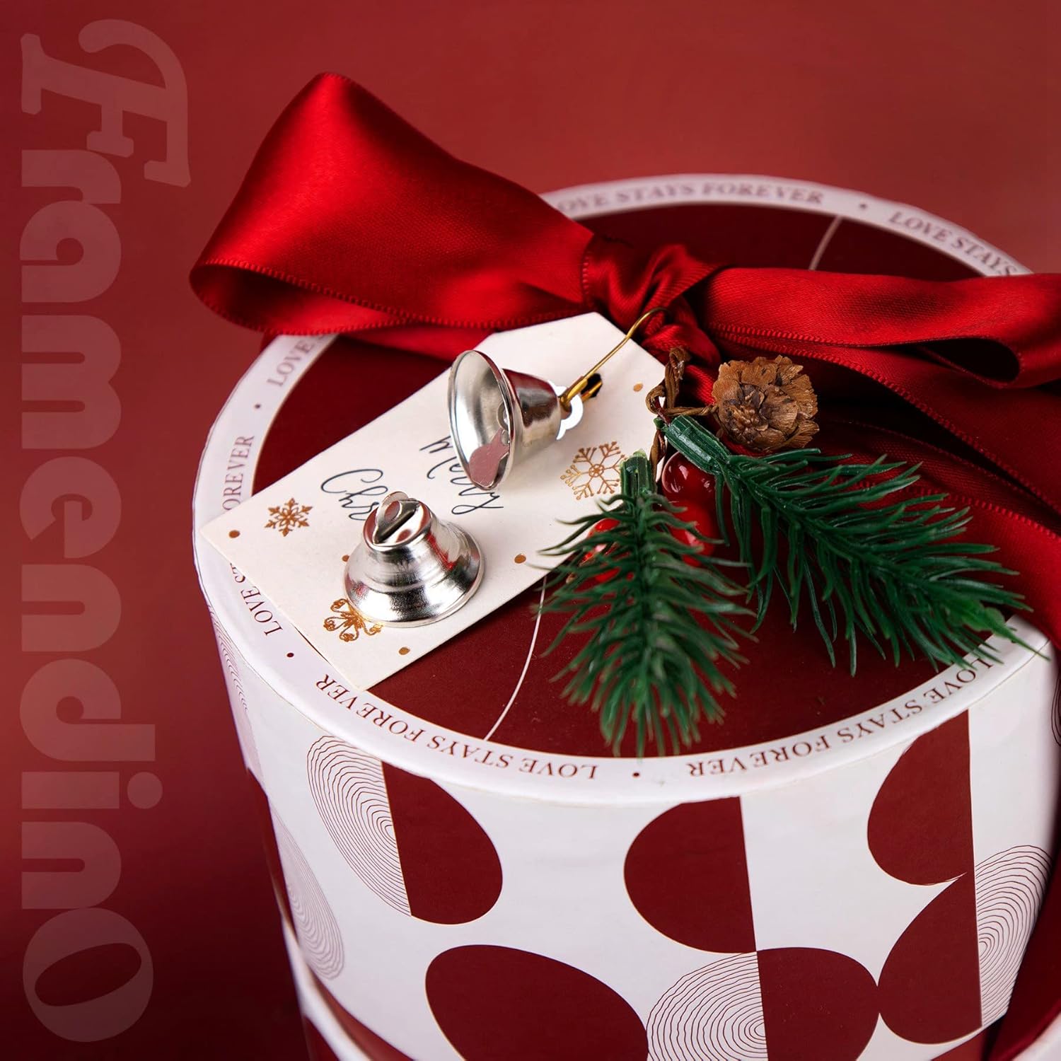 Framendino 20 Pack Mini Jingle Bells with Hooks Silver