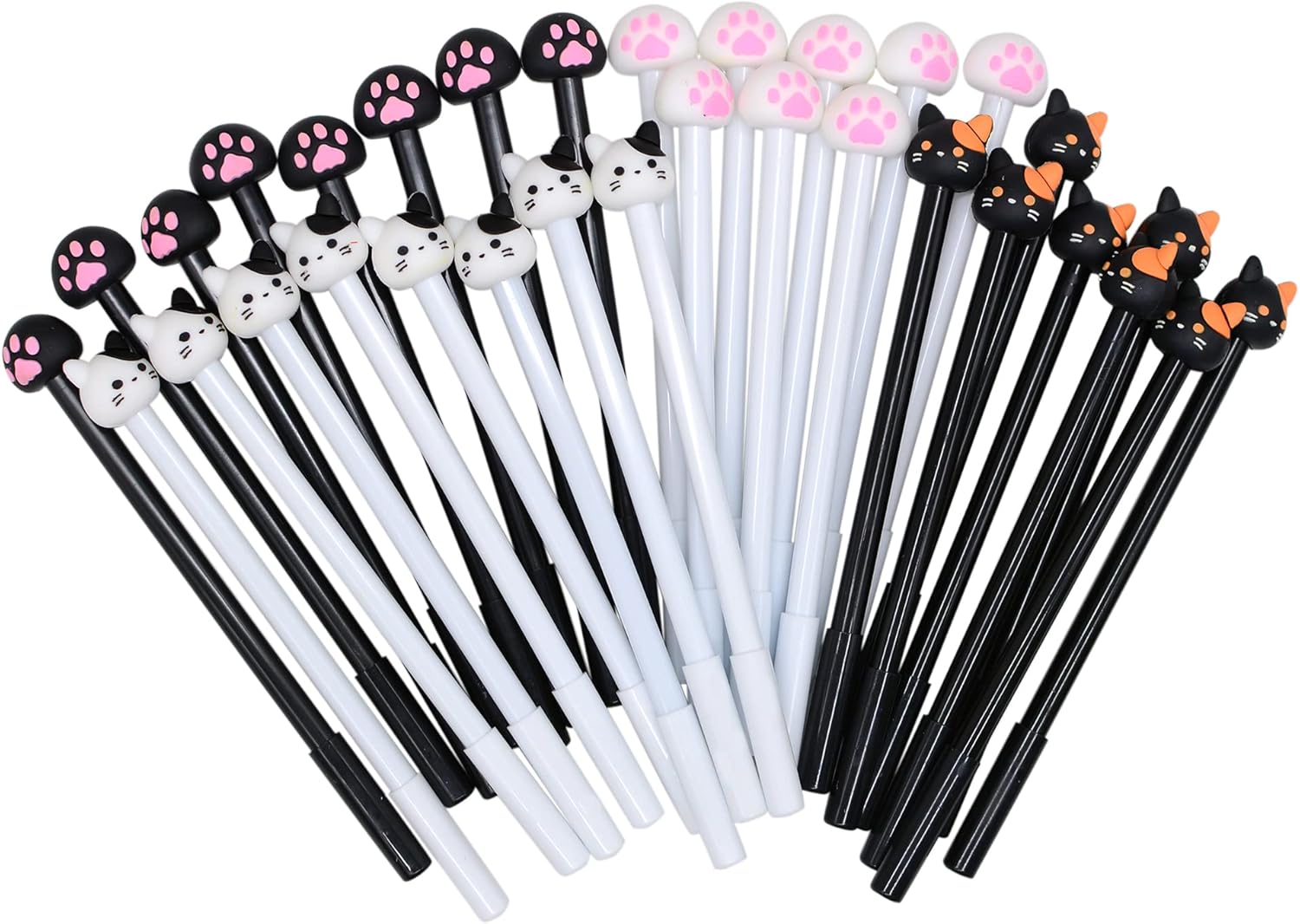 YYaaloa 32pcs Cute Gel Ink Pens with Cat Paws Design