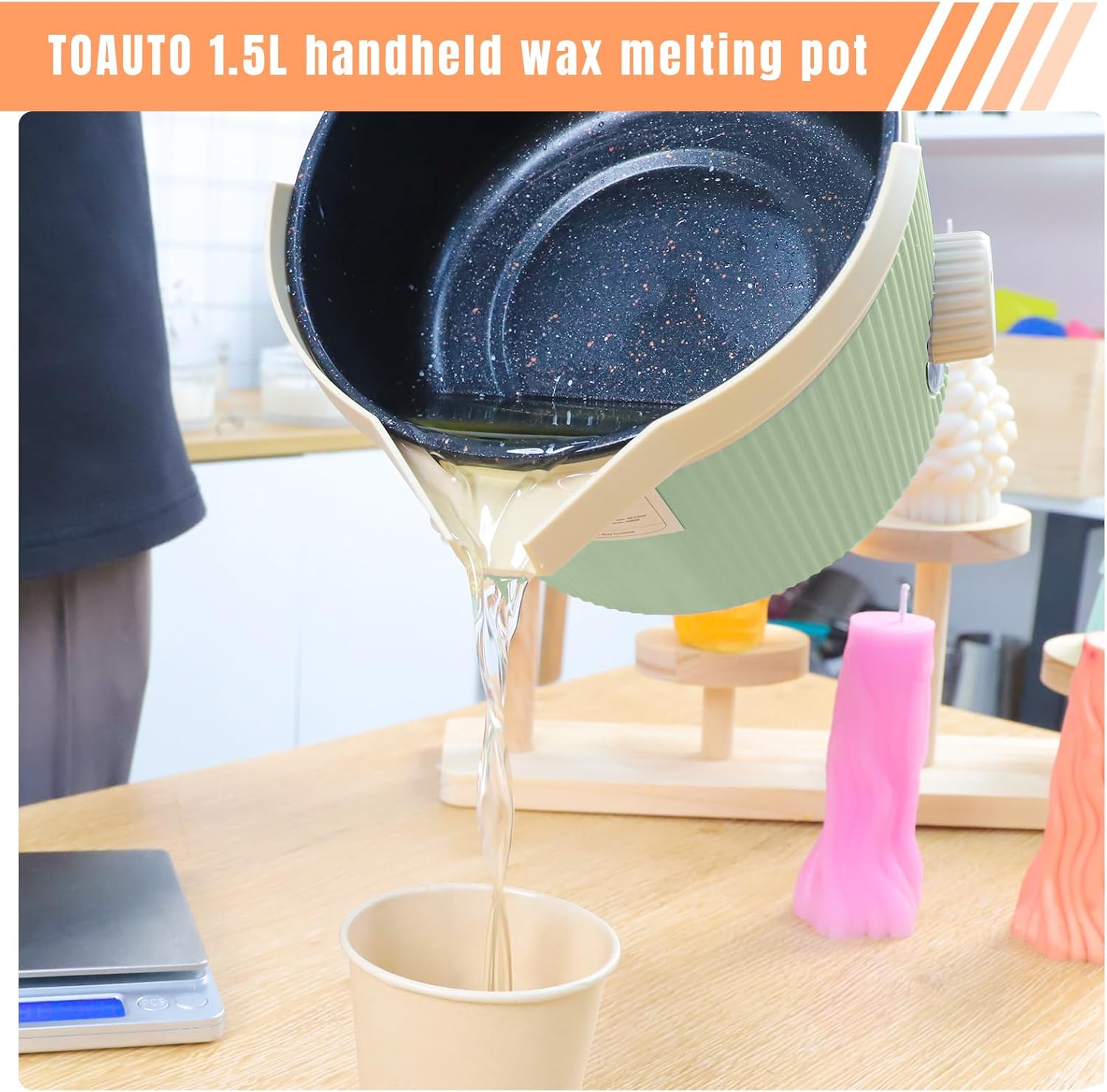 TOAUTO Candle Making Kit with 3Lbs Melting Pot