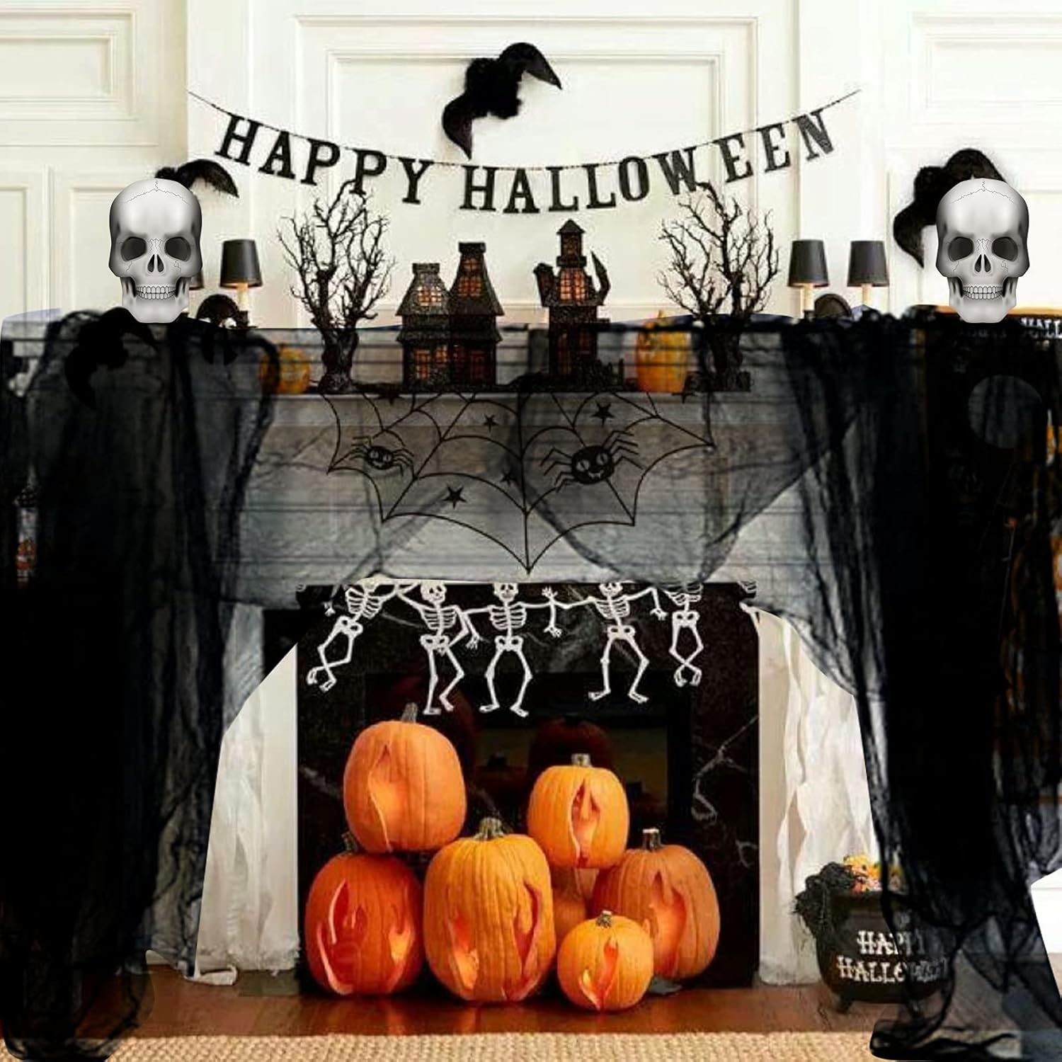 Yunfan 355 x 79 Halloween Creepy Cloth Set