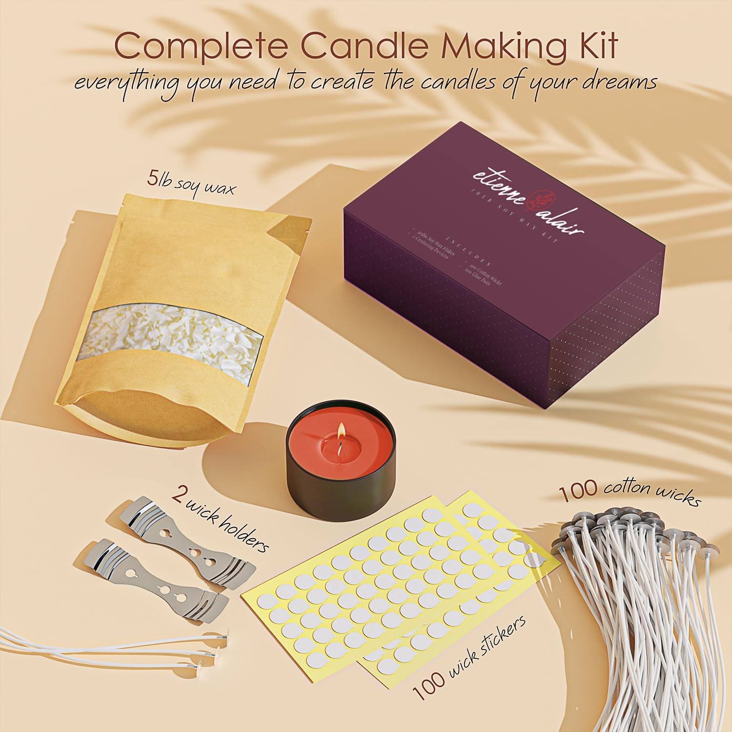 Etienne Alair 5 Lb Organic Soy Candle Wax Flakes