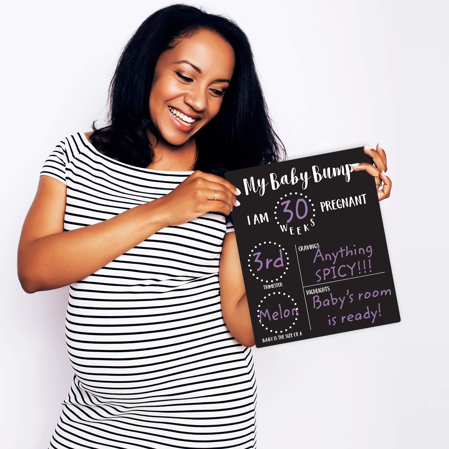Canopy Street My Baby Bump Pregnancy Timeline Dry Erase Sign