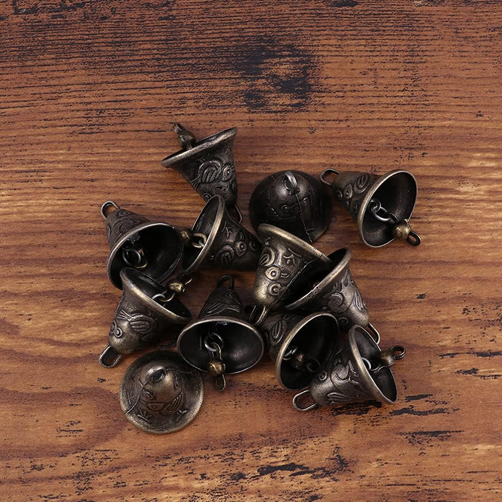 DOITOOL 20PCS Mini Craft Bells for Decorations