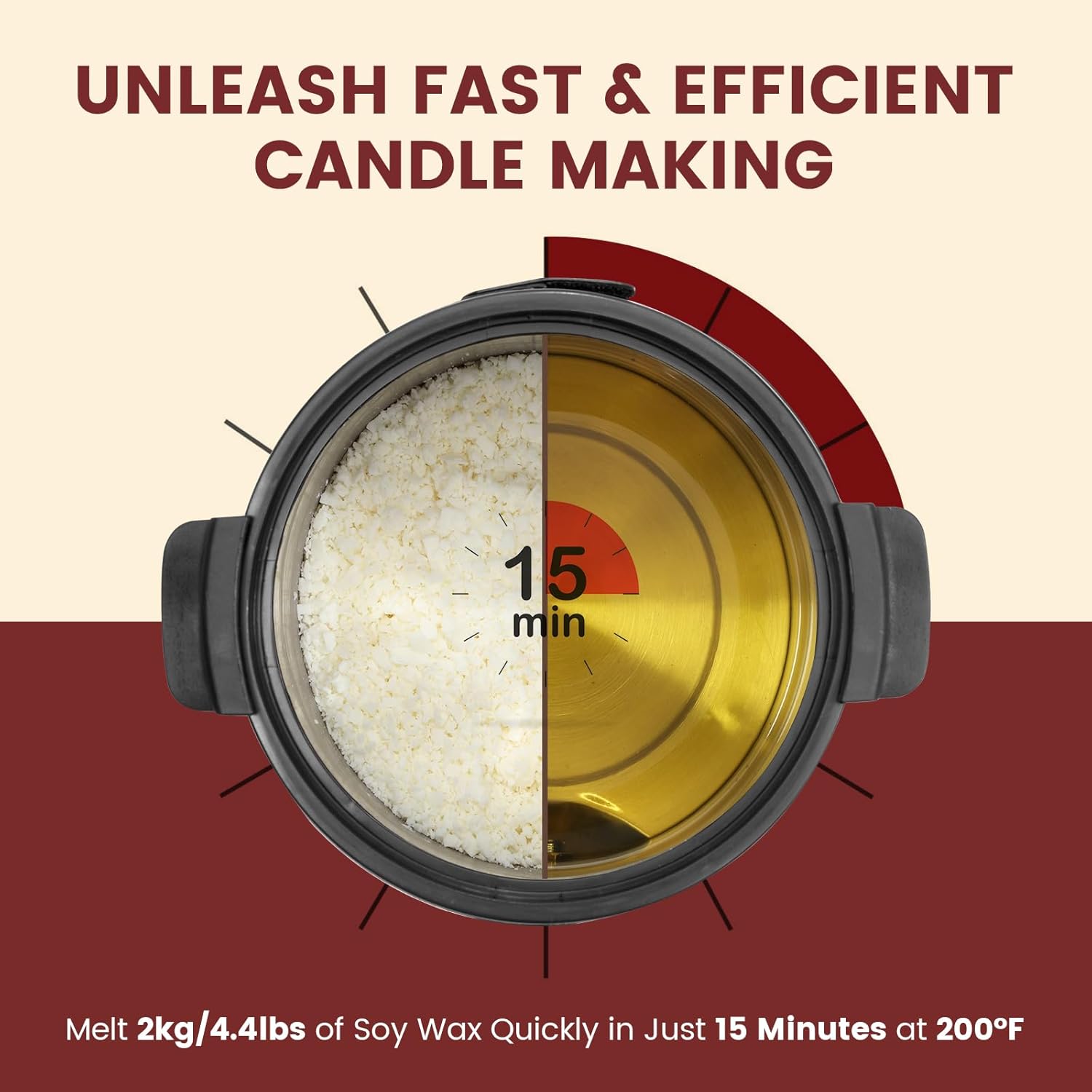 POWLAB 8L Electric Wax Melter for Candle Making 1
