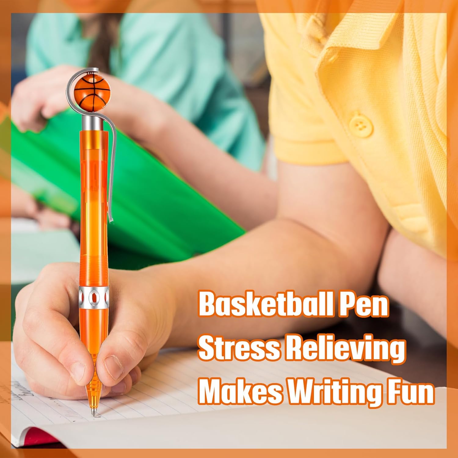 12Pcs Basketball Pens for Parties and School Supplies