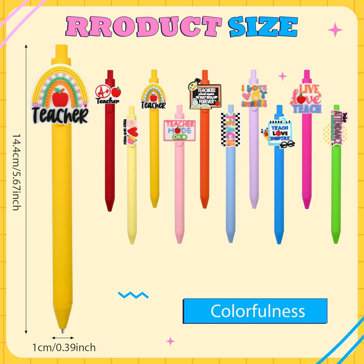 30 Pcs Funny Teacher Ballpoint Pens Back to School Gifts