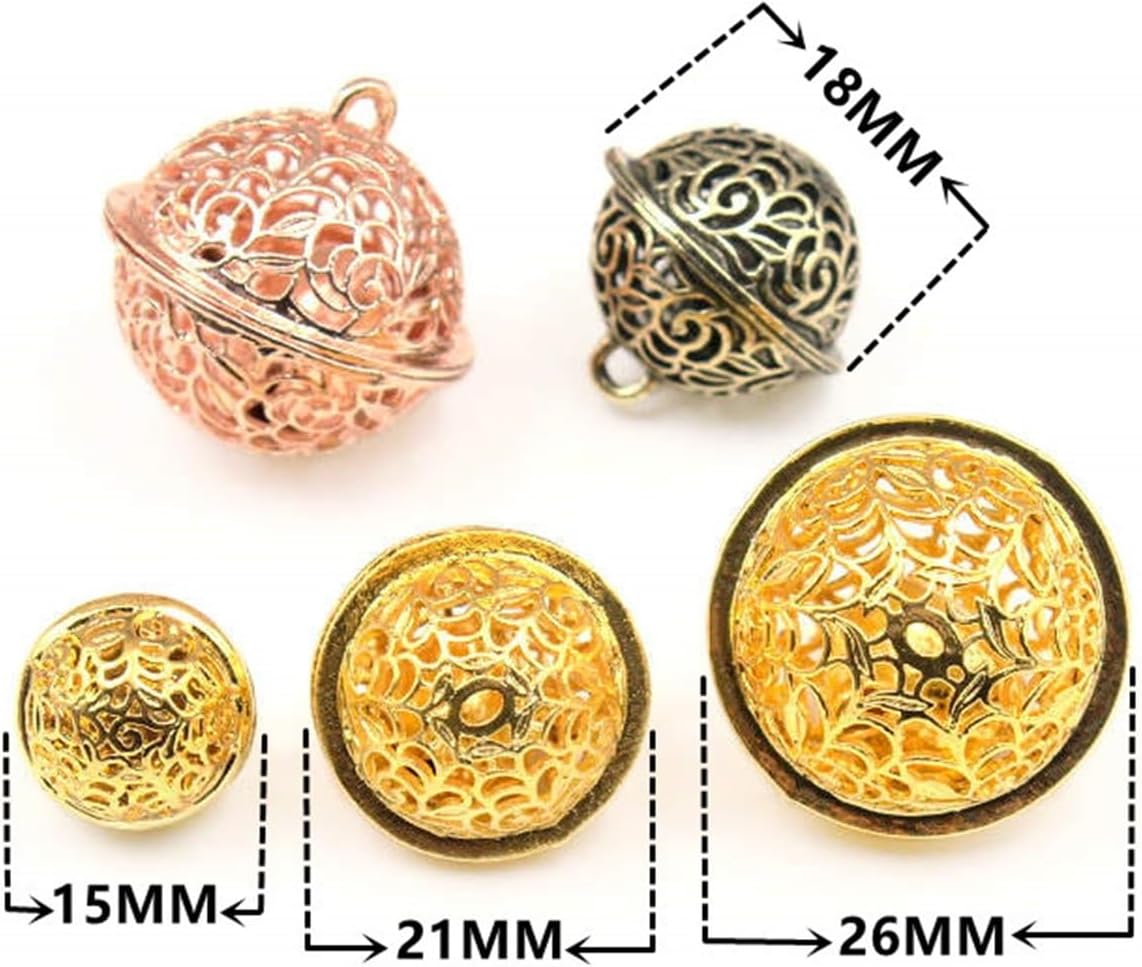 Rose Gold Metal Bells for Wedding and Festival Decor