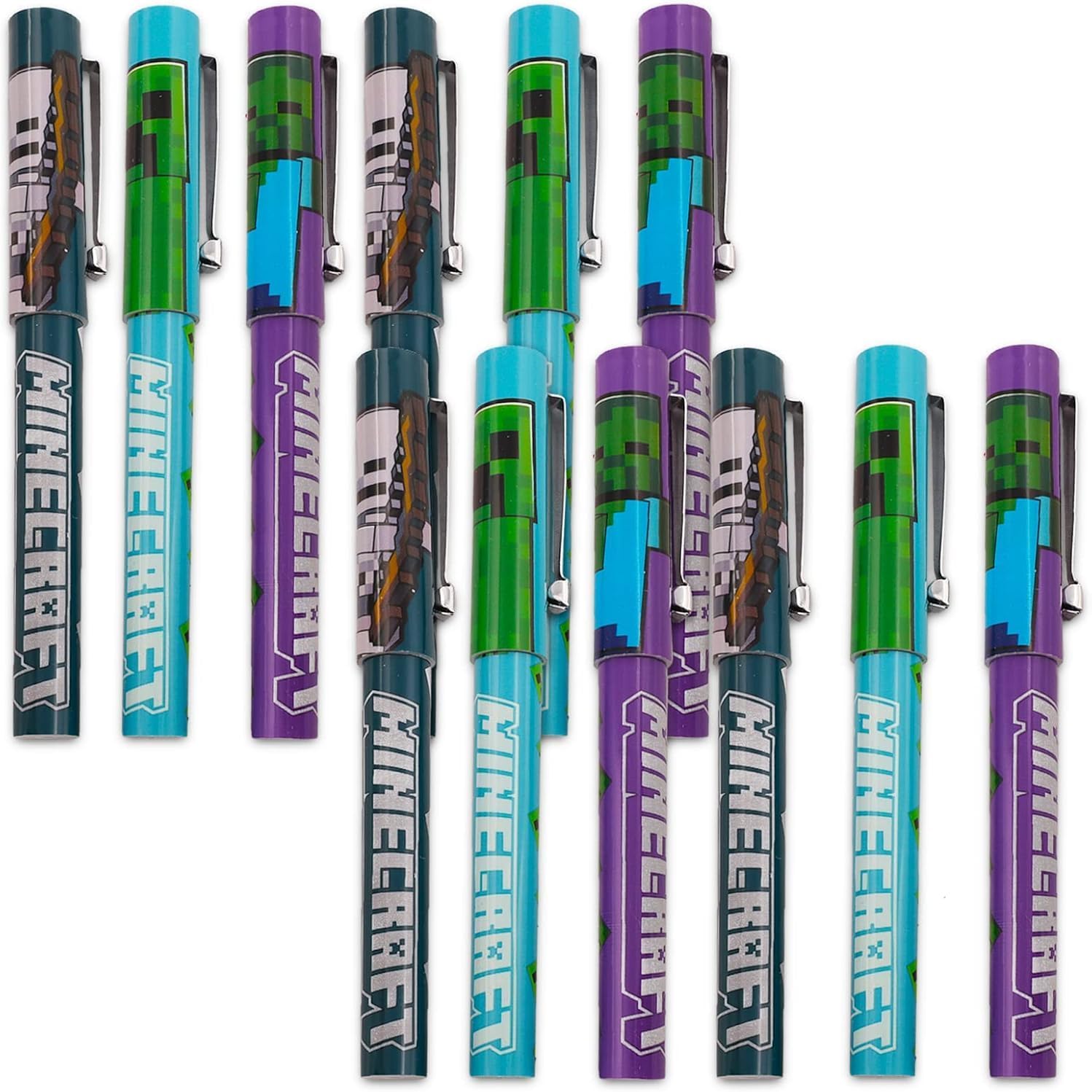 Minecraft Party Favors Set 12 Pc Pens