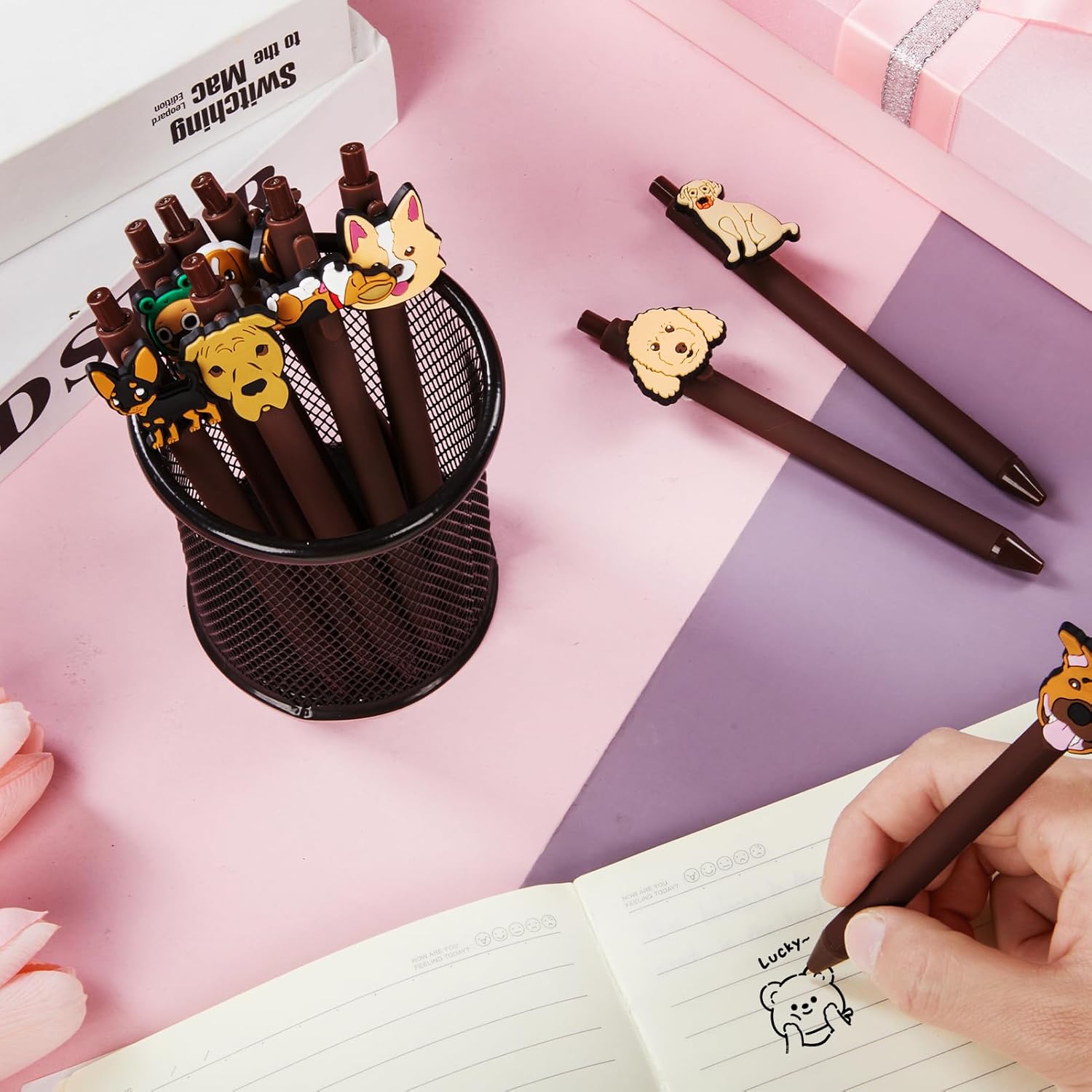 10 Pcs Kawaii Dog Theme Ballpoint Pens