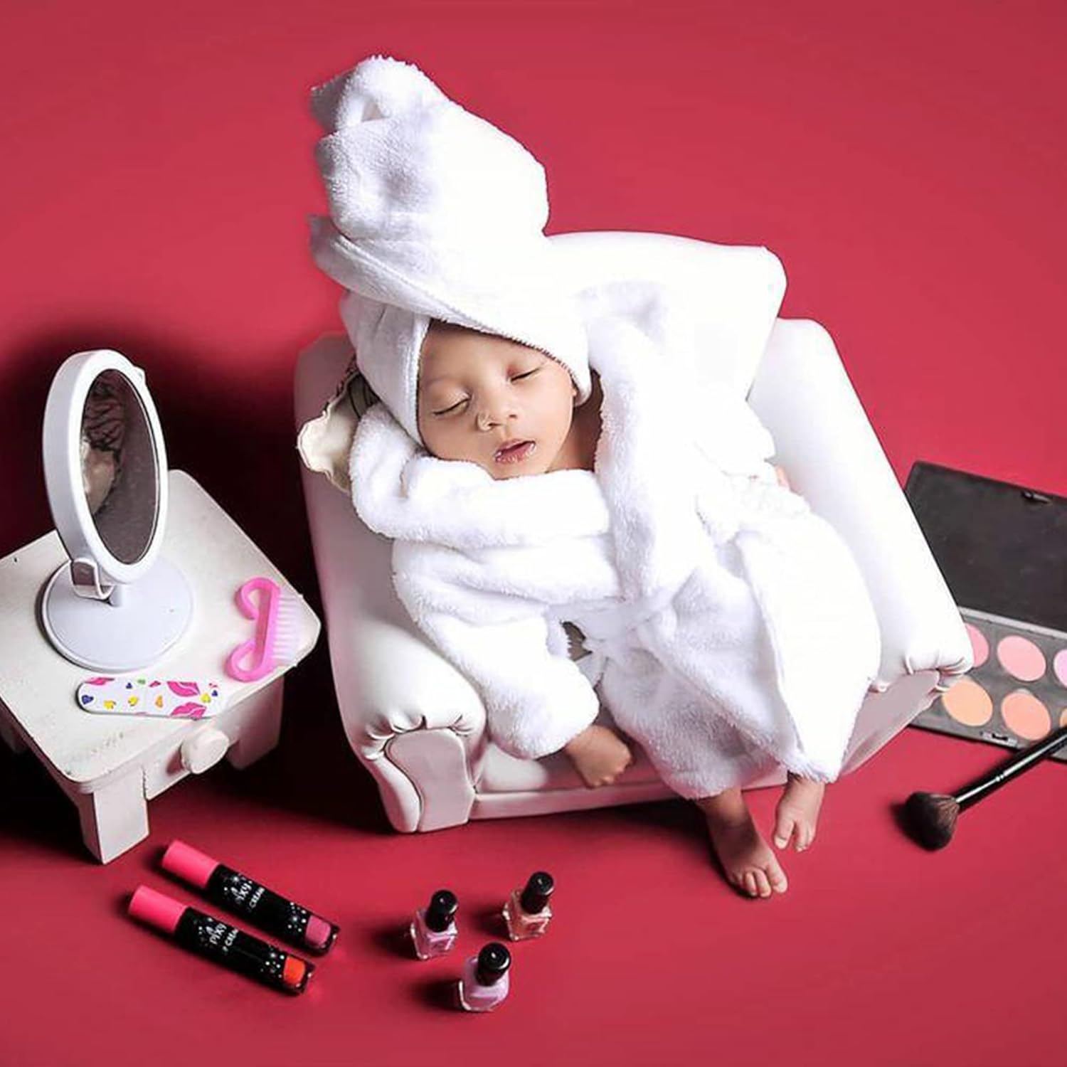 MG House Newborn Baby Photography Bathrobe Outfit Set
